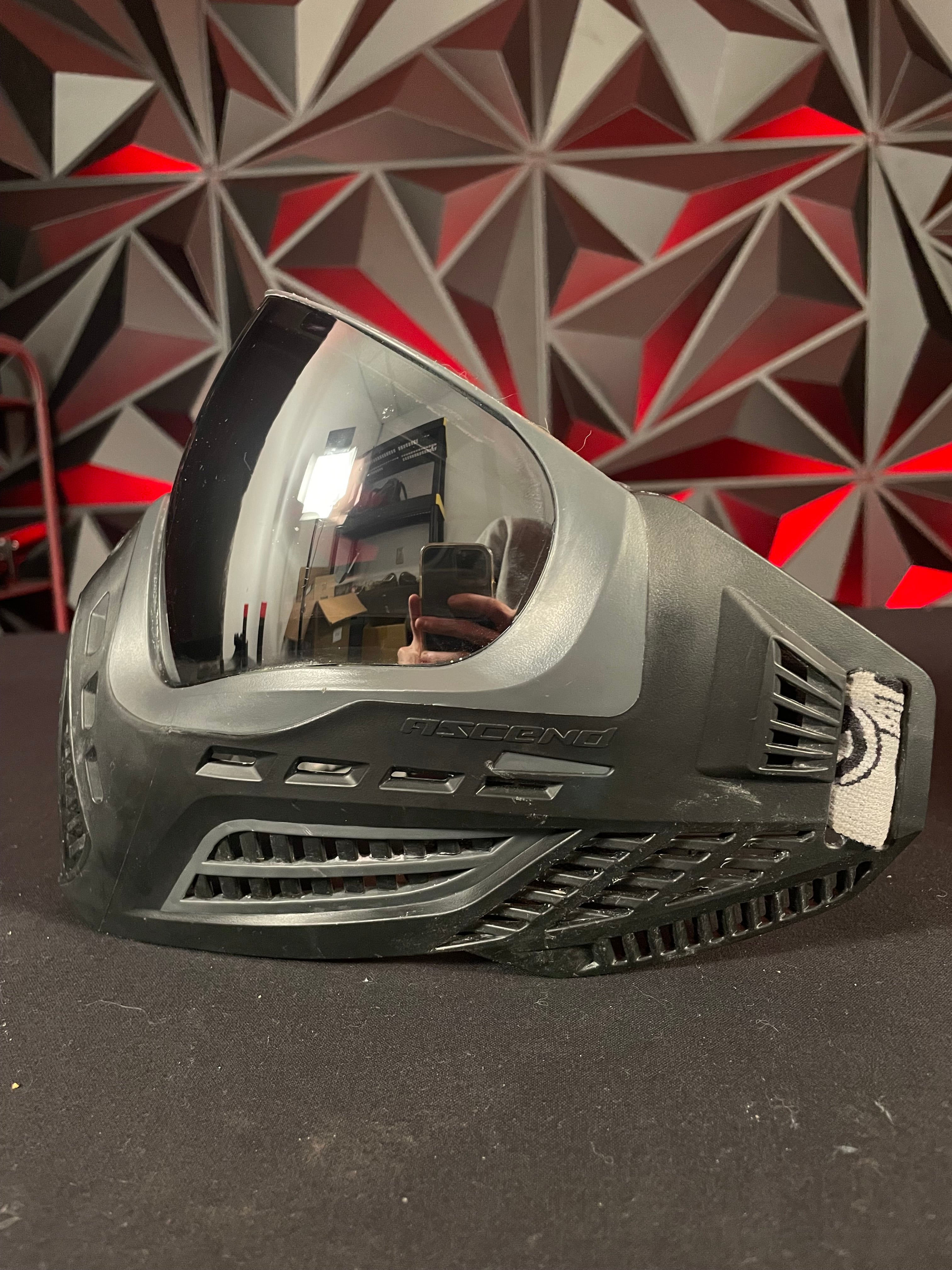 Used Virtue Vio Ascend Paintball Mask - Black w/ Exalt Carbon Goggle Case