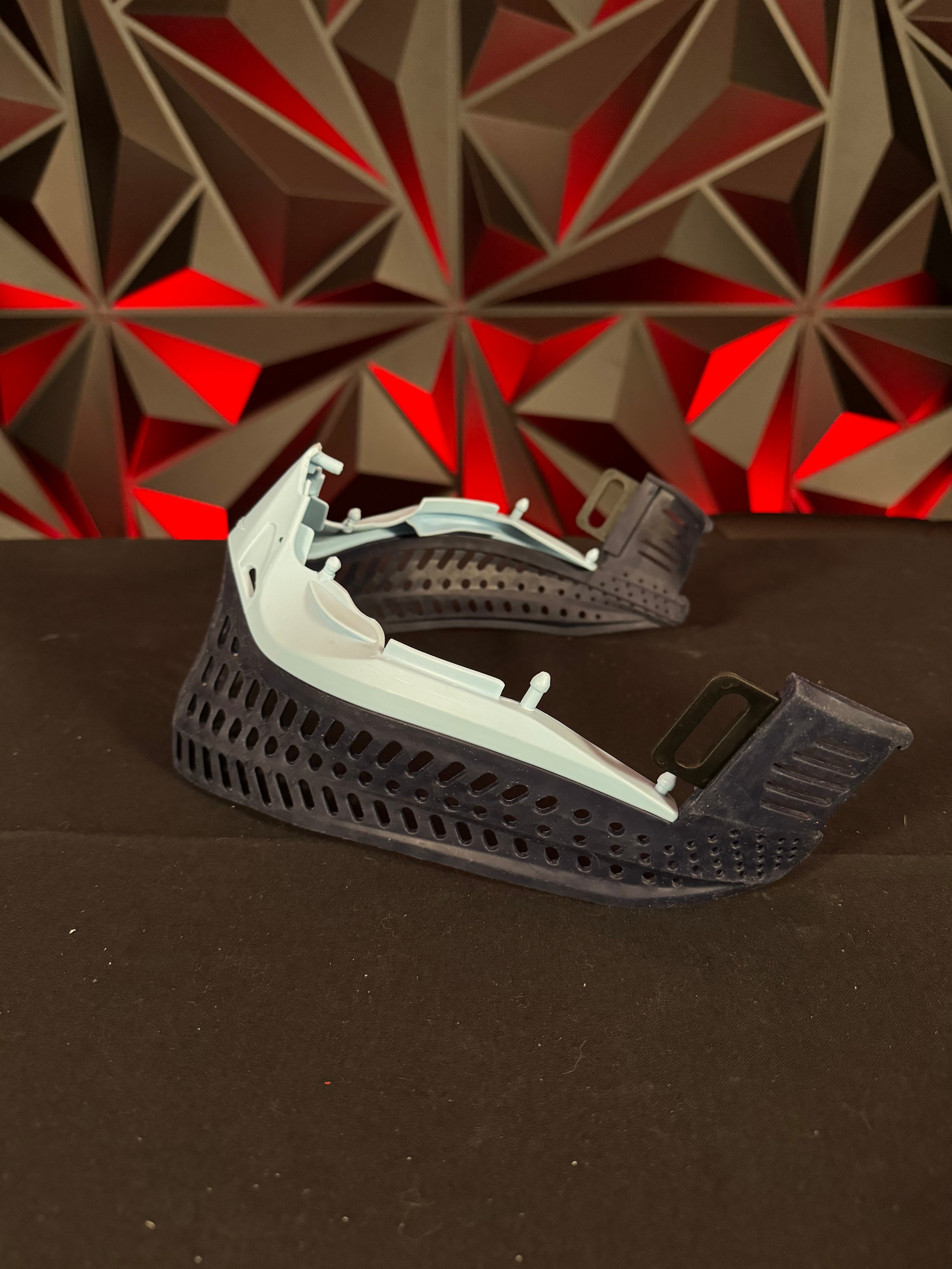 Used JT ProflexX Paintball Mask - FRAME and SKIRT ONLY - Navy Blue/Powered Blue