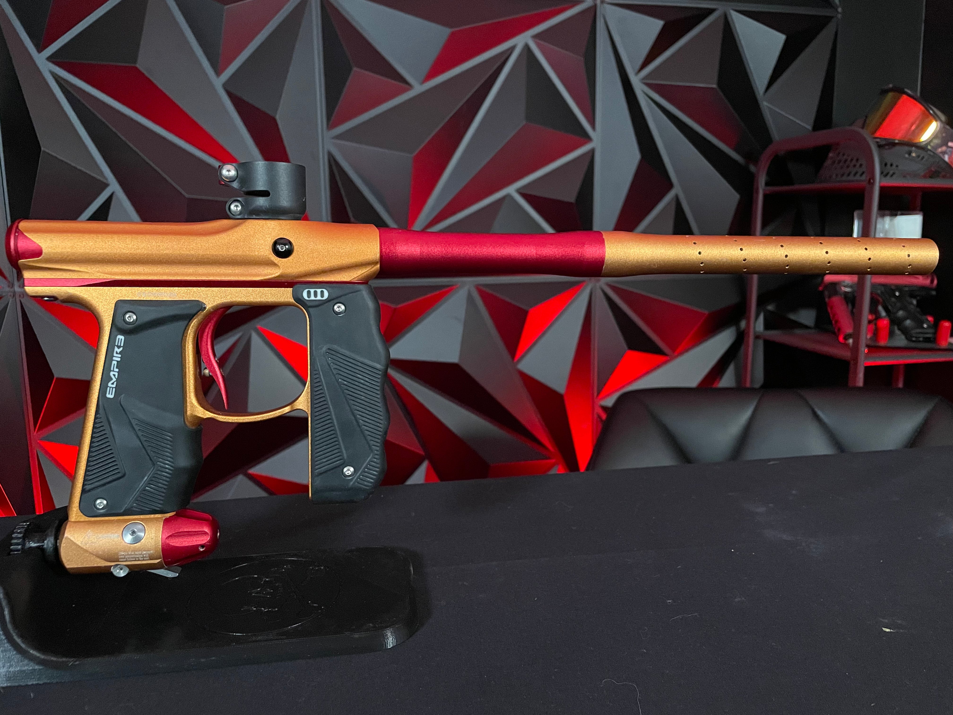 Used Empire Mini GS Paintball Gun - Dust Orange / Dust Red