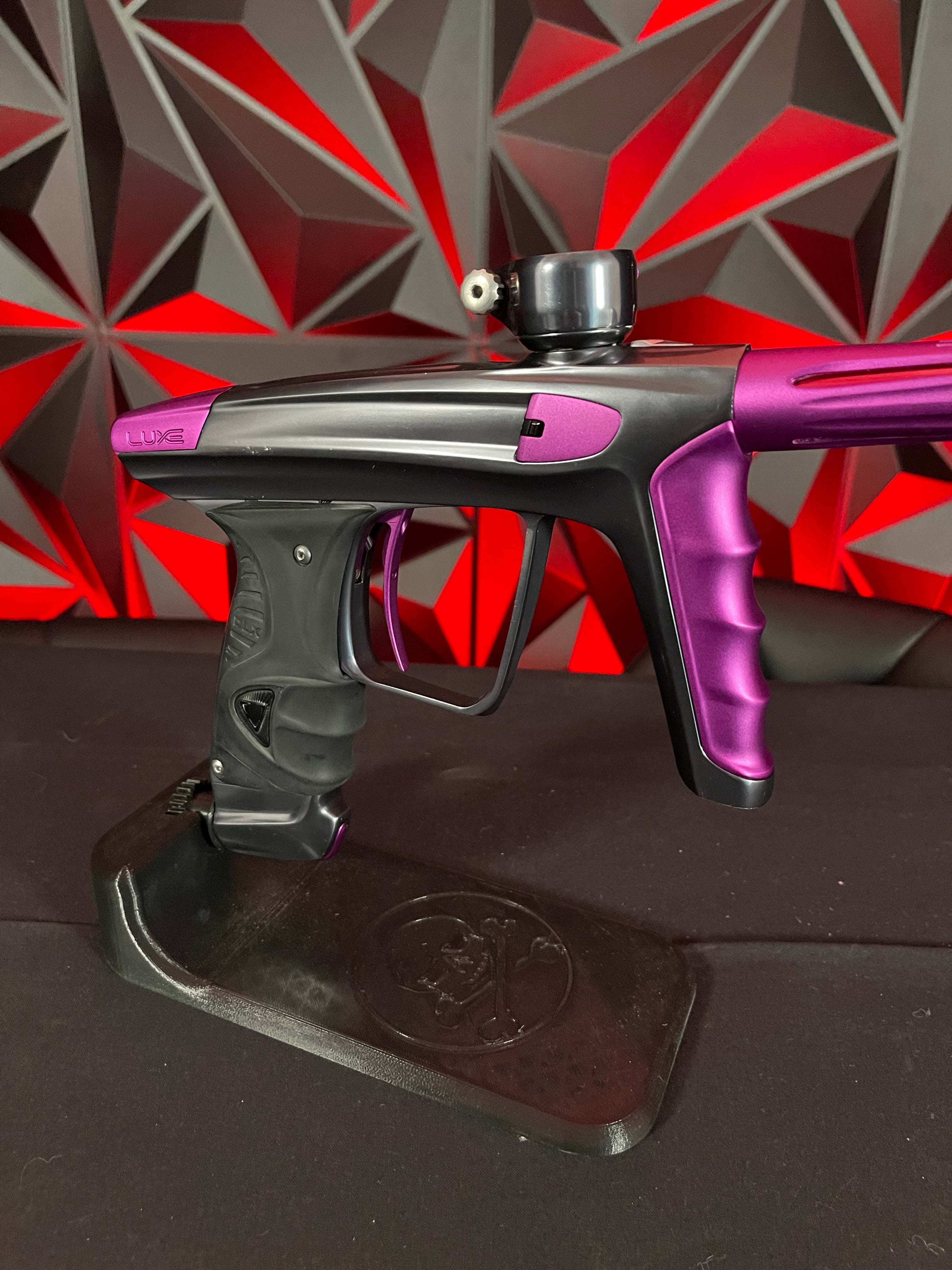 Used DLX Luxe X Paintball Gun - Pewter / Purple