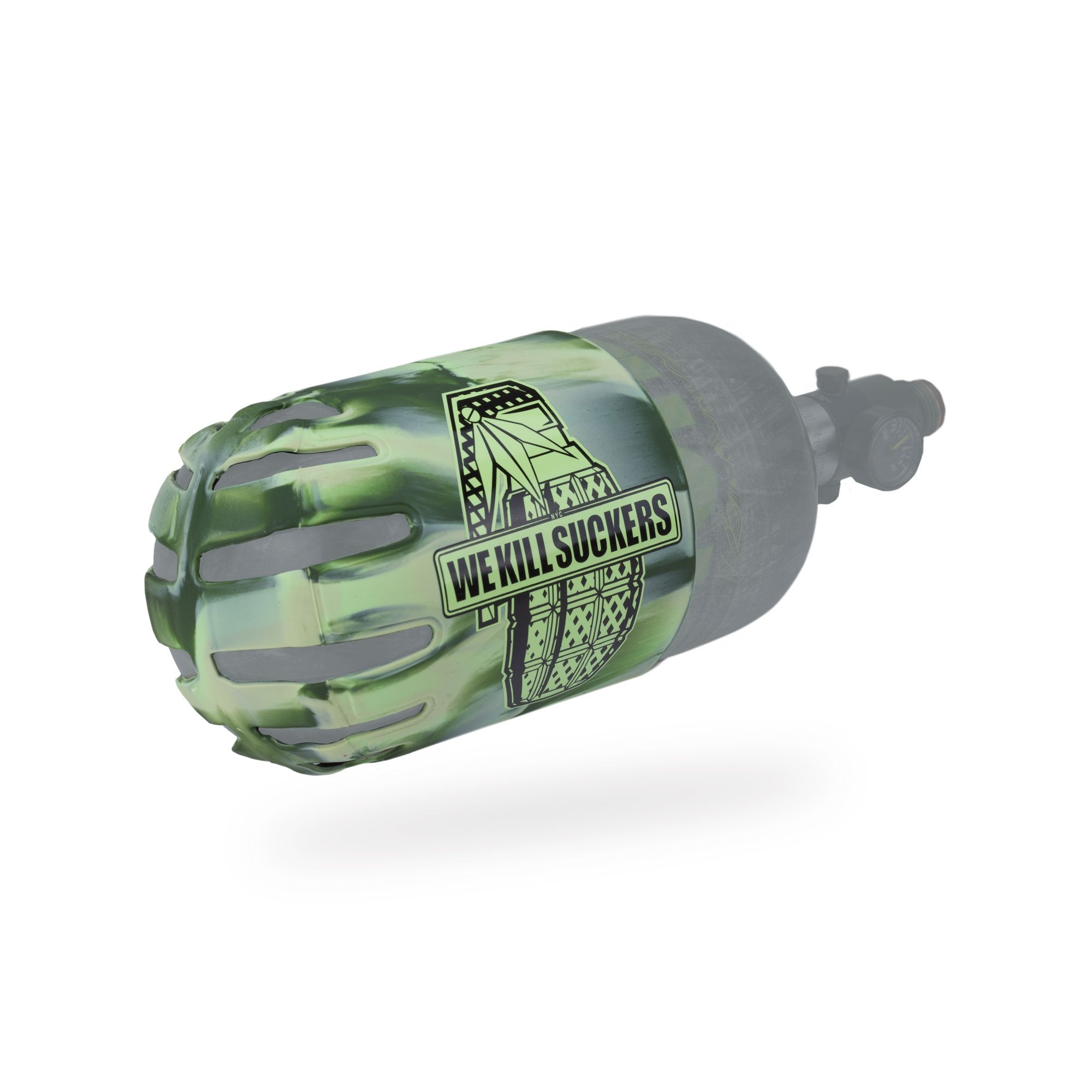 BNKR Bunker Kings Knuckle Butt Paintball Tank Cover - WKS Grenade - Camo