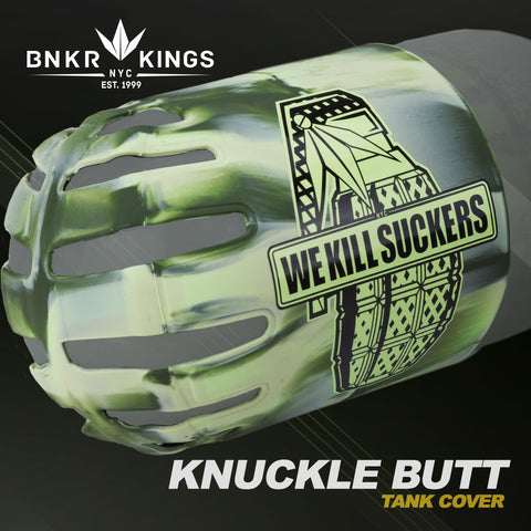 BNKR Bunker Kings Knuckle Butt Paintball Tank Cover - WKS Grenade - Camo