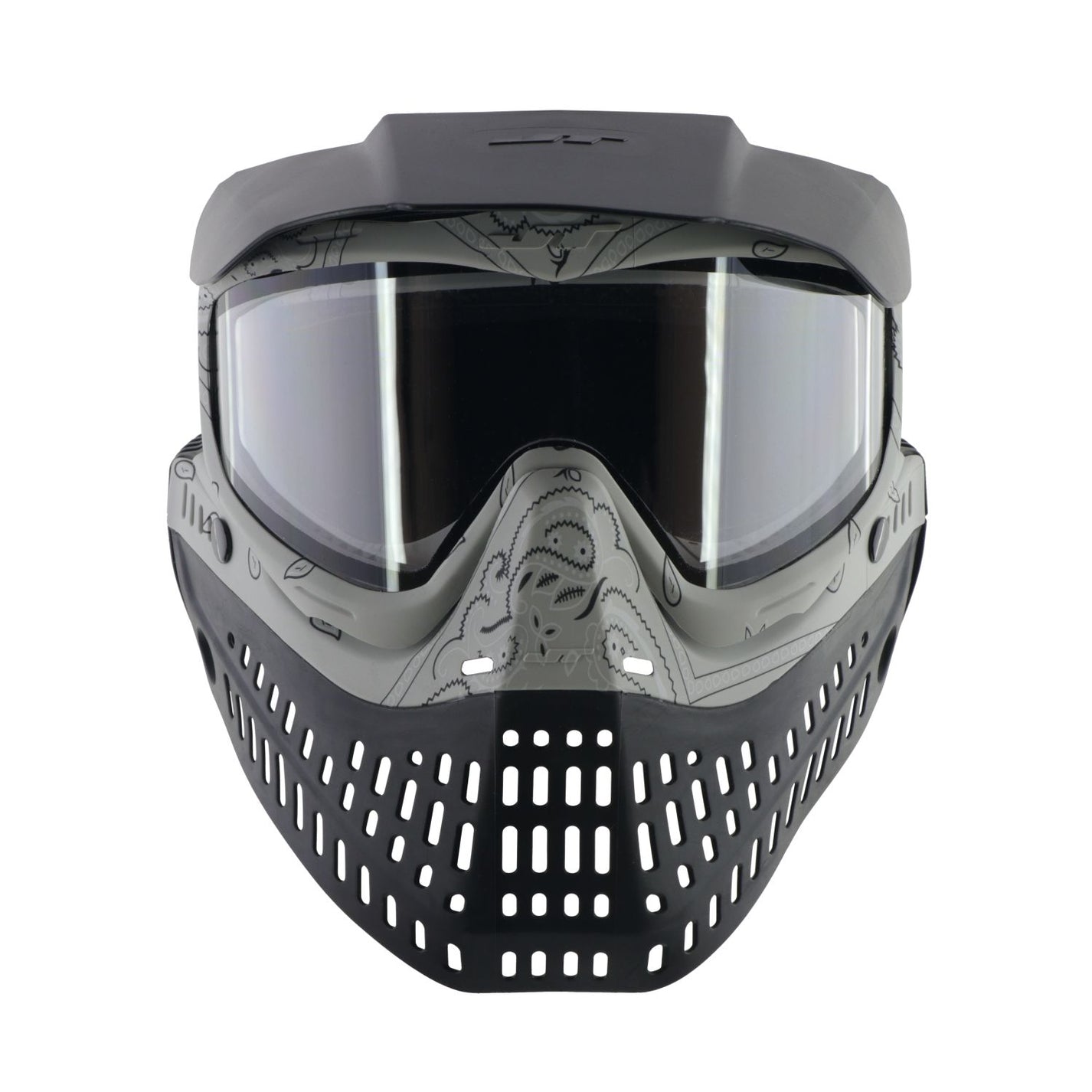 JT Proflex Paintball Mask - LE Bandana Series - Stone Gray w/ Clear & Smoke Lens