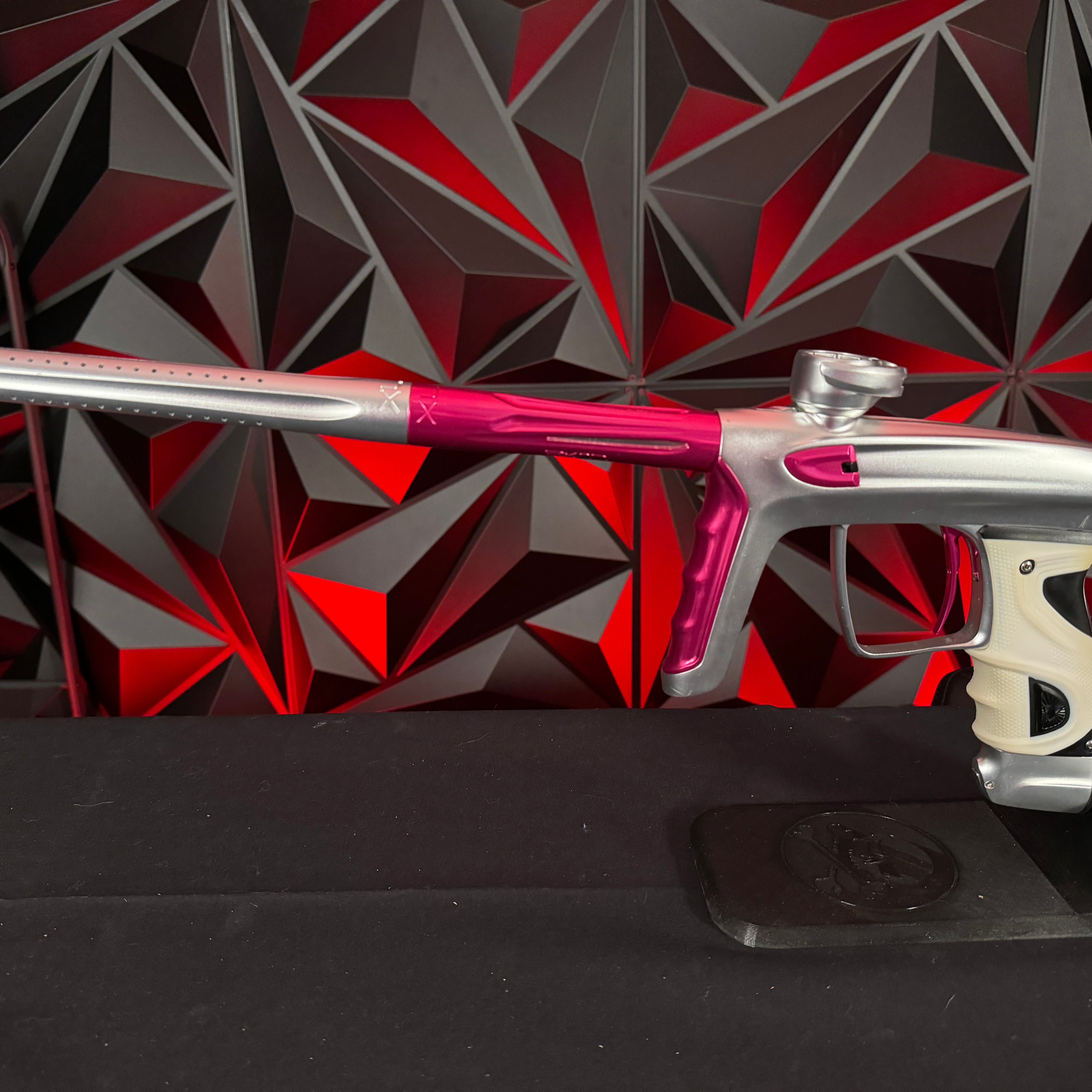 Used DLX TM40 Paintball Gun - Silver/Pink