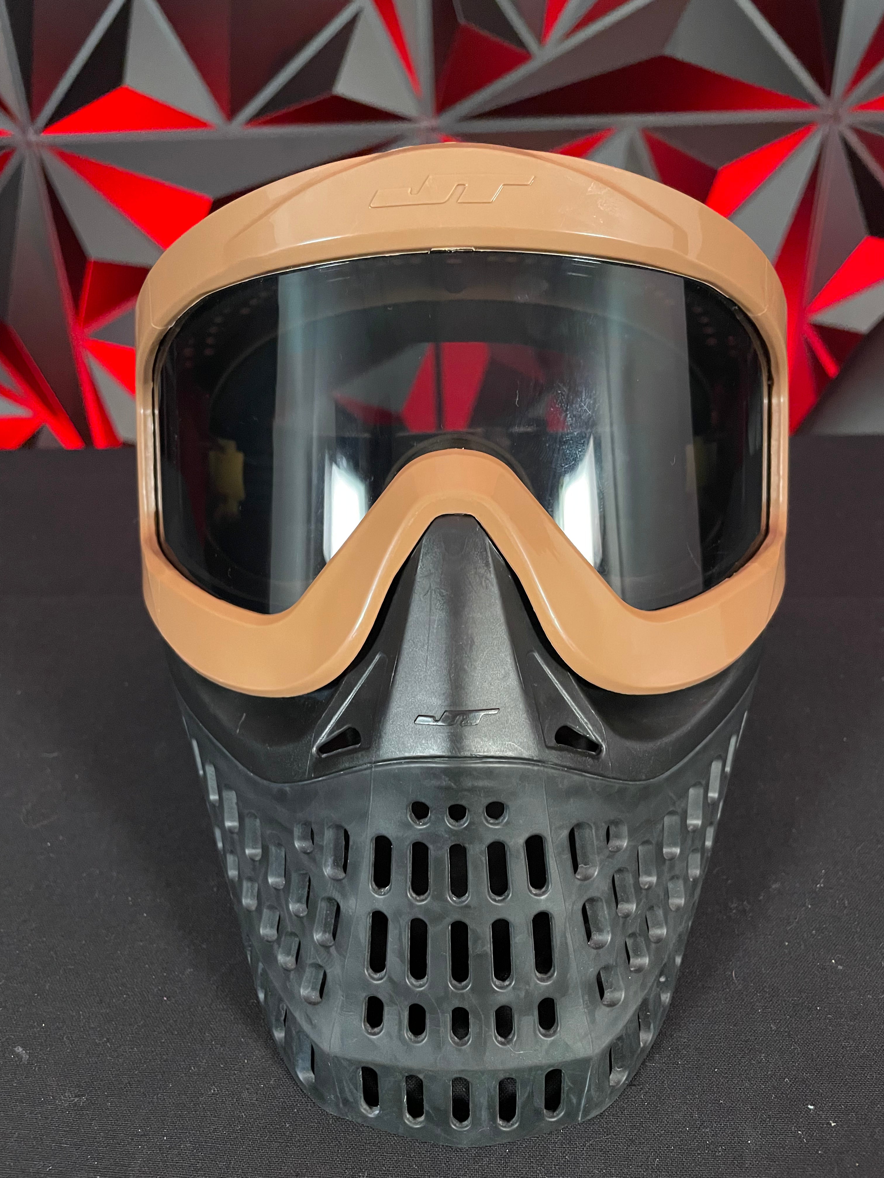 Used Jt ProflexX Mask - Black/Tan w/ Custom ICC Back Strap