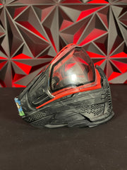 Used Push Unite Paintball Mask - Black Camo/Red Accents w/Hard Case