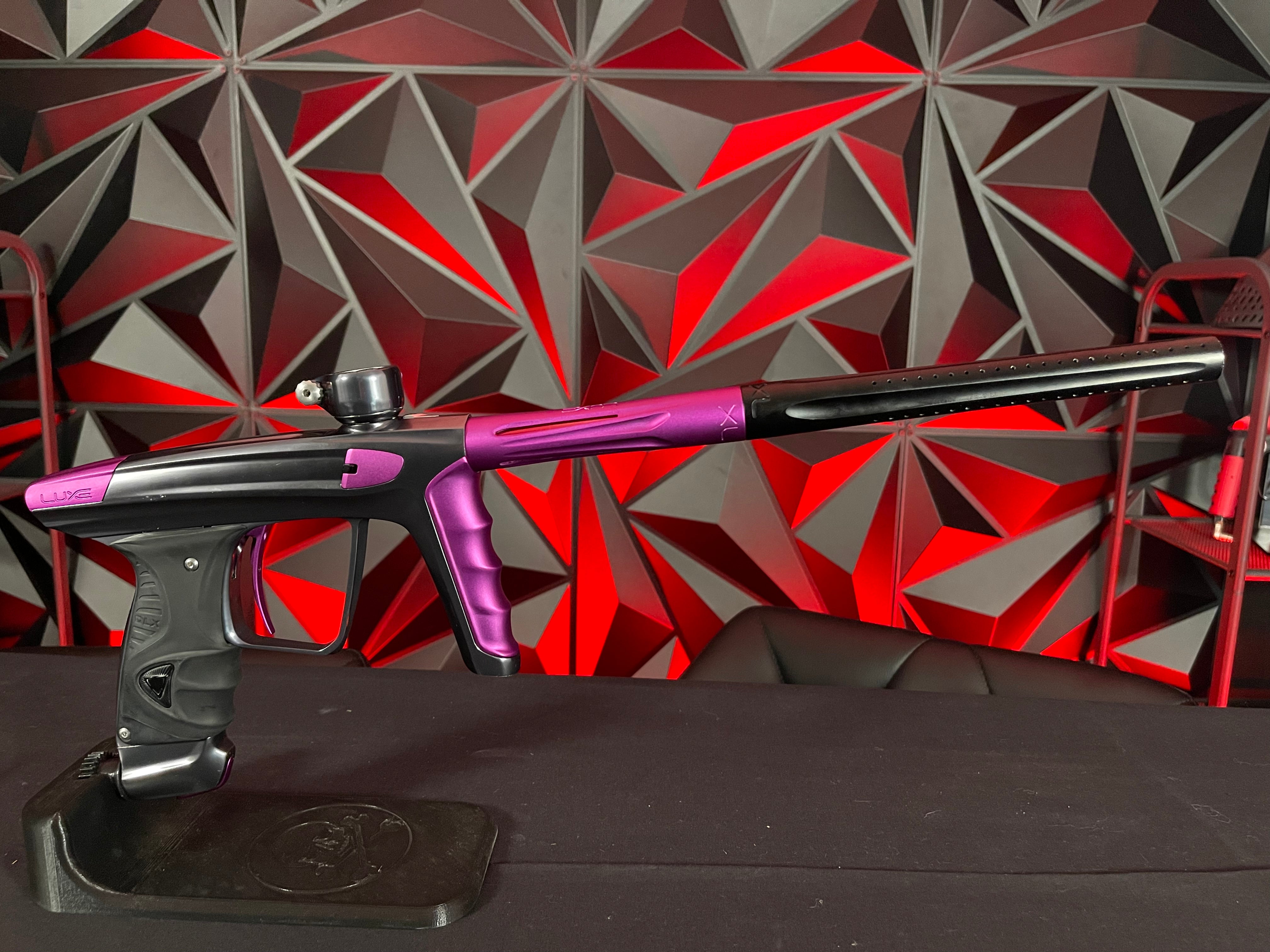 Used DLX Luxe X Paintball Gun - Pewter / Purple