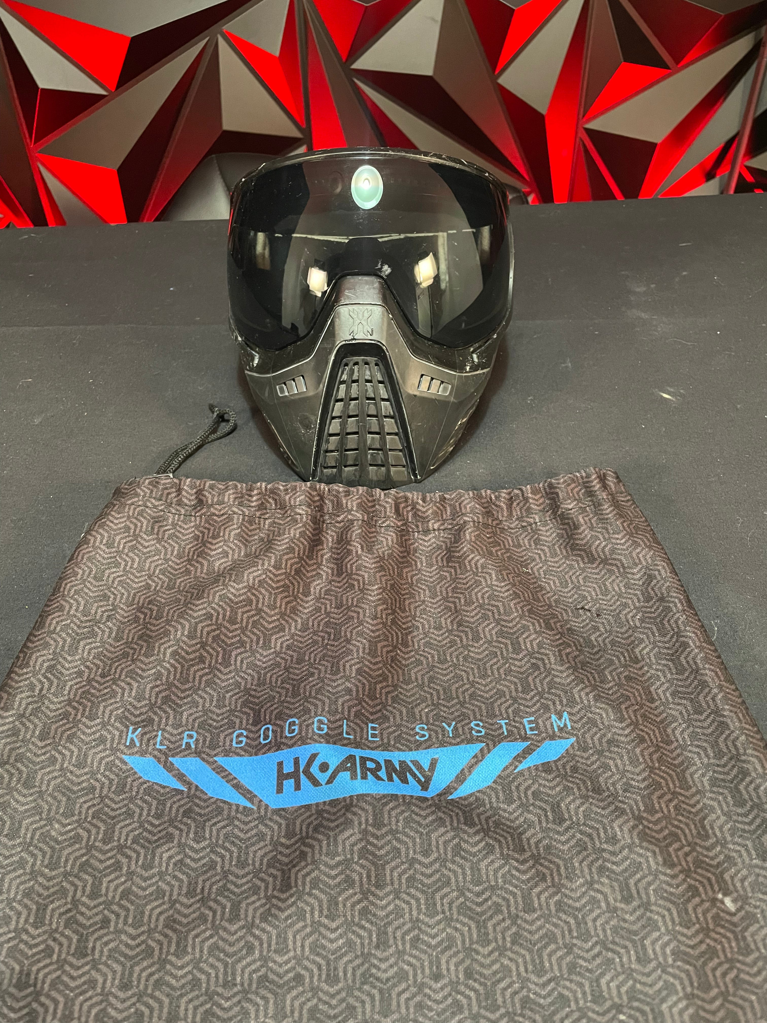 Used HK Army KLR Paintball Mask - Onyx (Black)