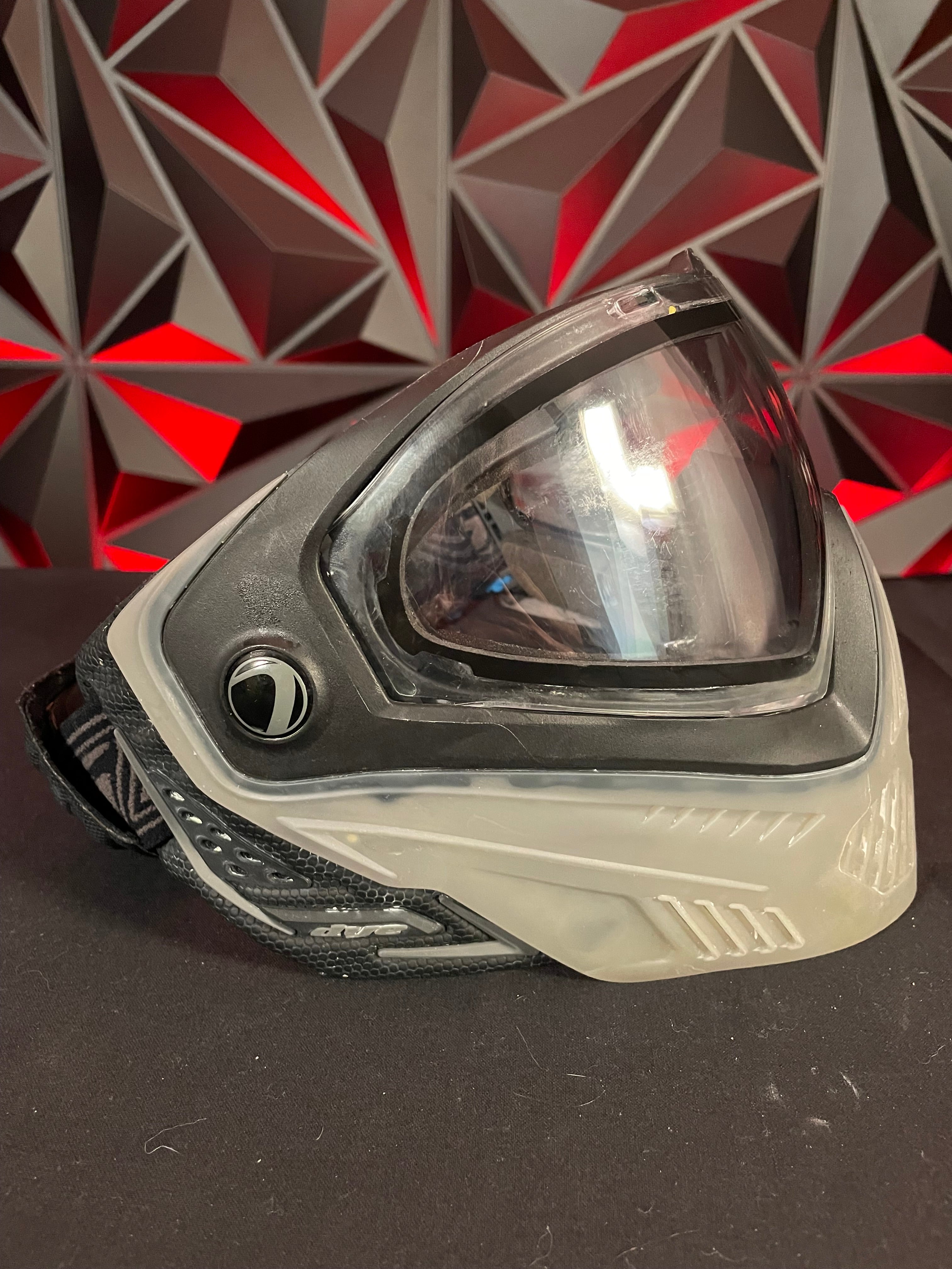 Used Dye i5 Paintball Mask - Black/Clear w/Clear & Yellow Lens