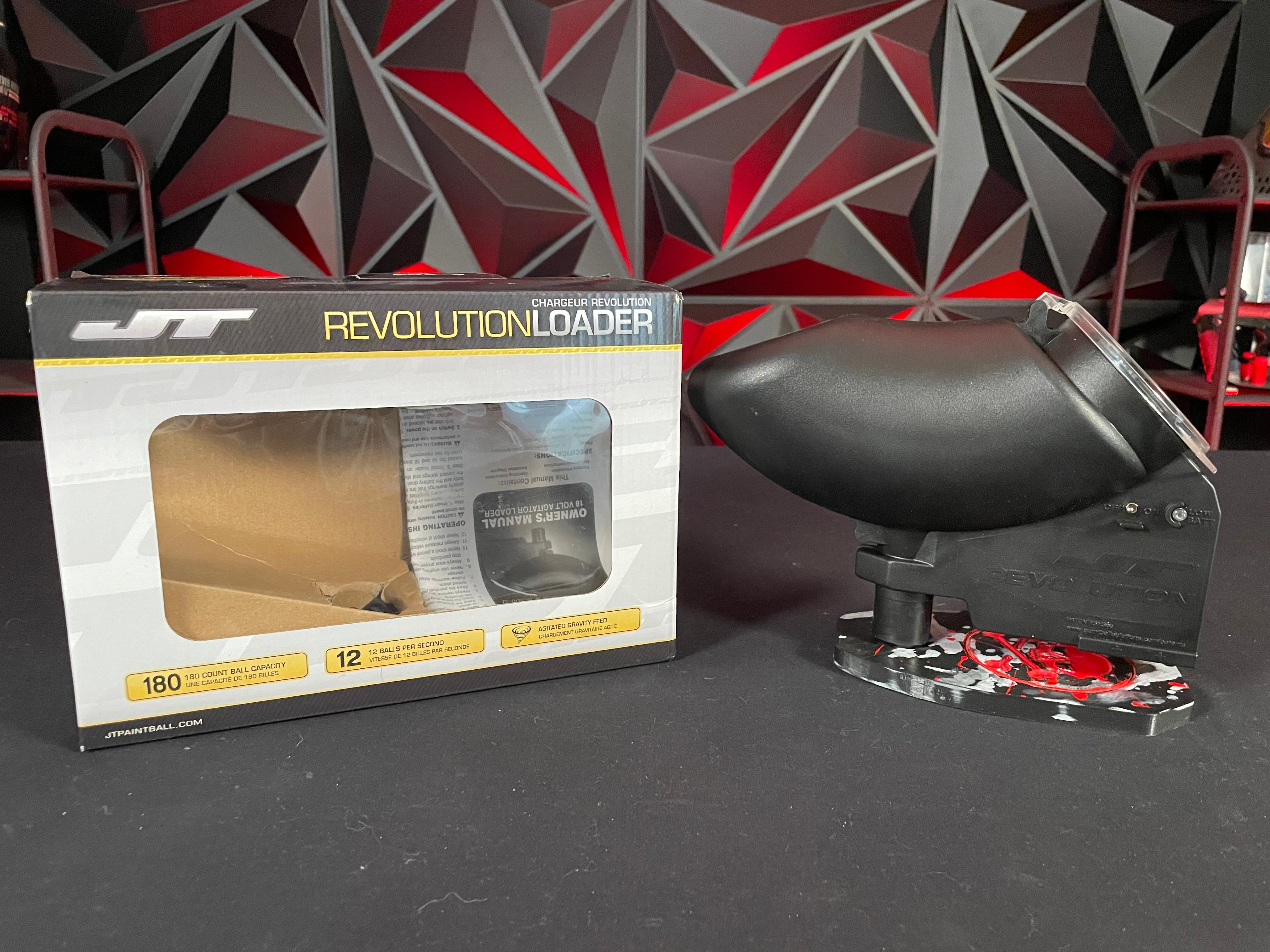 Used JT Revolution Paintball Loader - Black