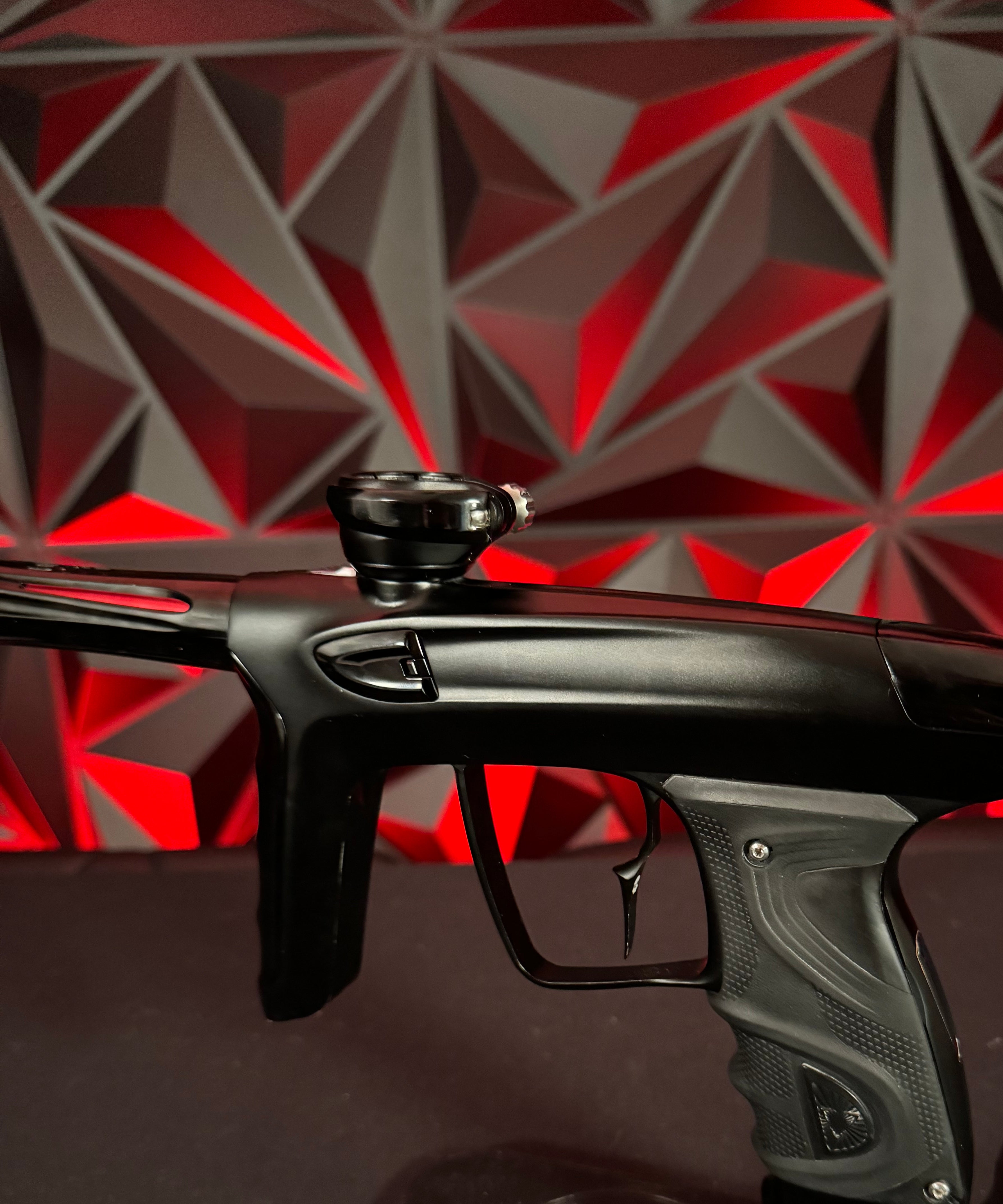 Used DLX TM40 Paintball Gun - Dust Black/Polished Black w/ Infamous Deuce Trigger