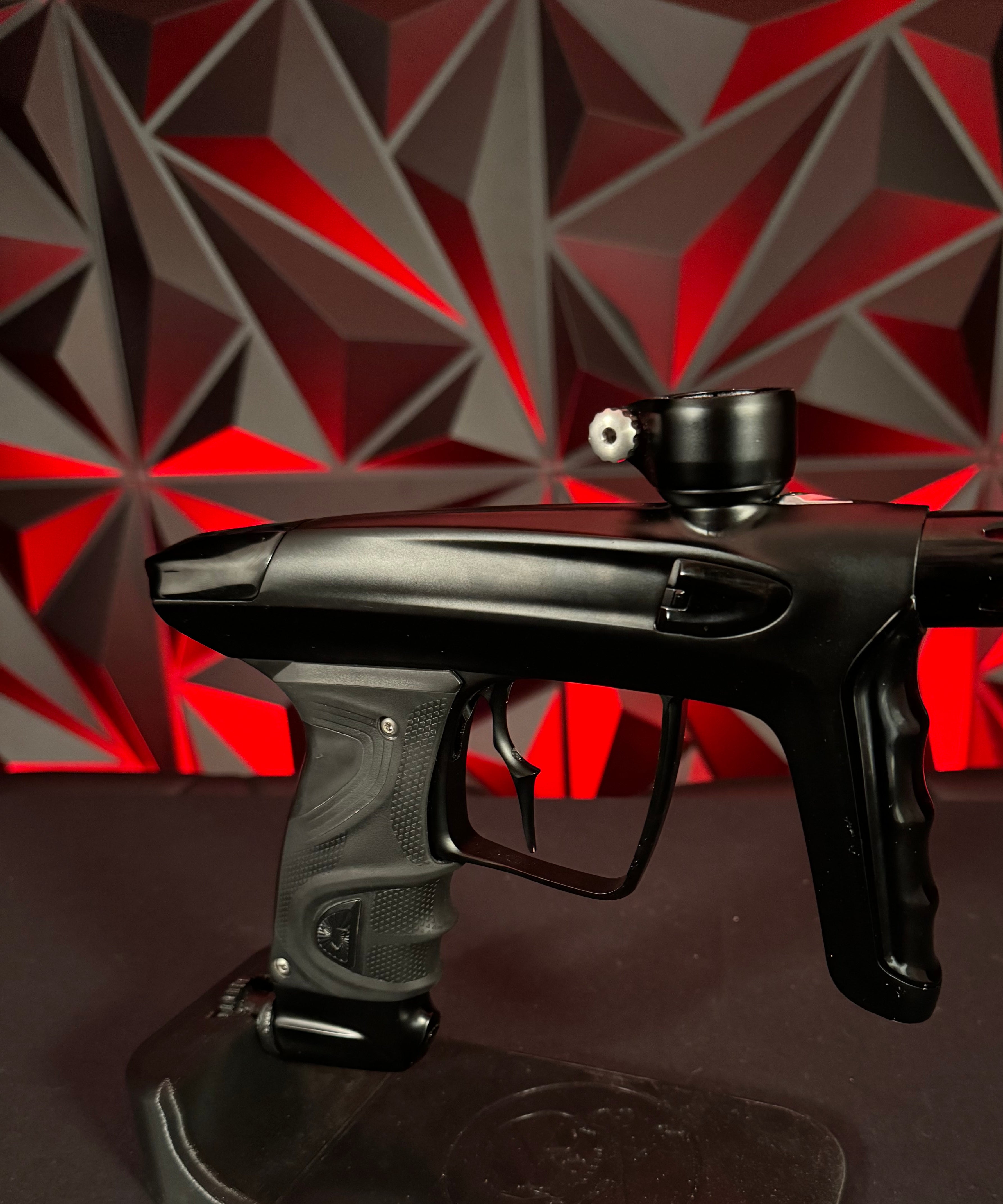 Used DLX TM40 Paintball Gun - Dust Black/Polished Black w/ Infamous Deuce Trigger