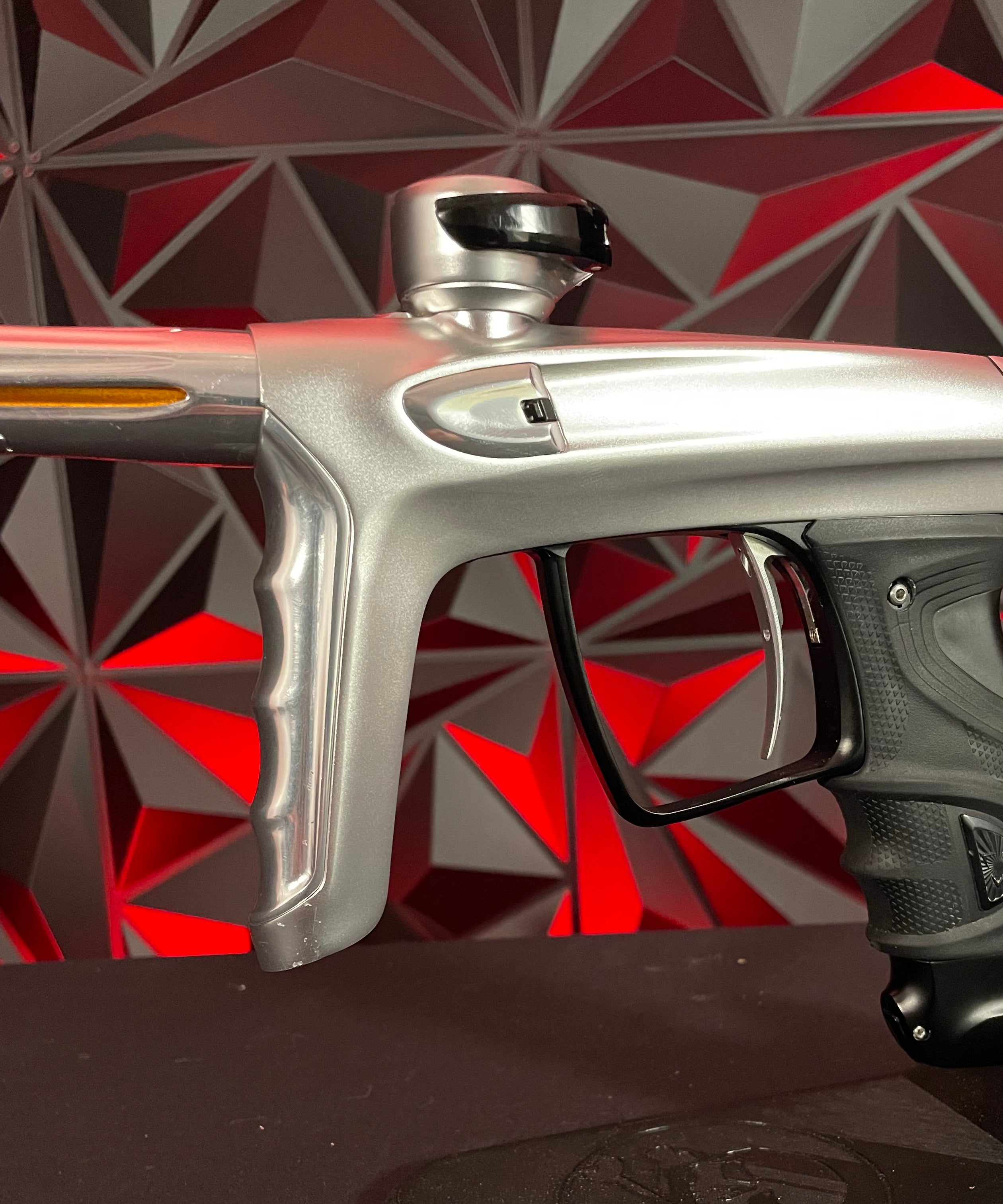 Used DLX TM40 Paintball Gun - Dust Silver/Polished Silver w/ Dust Black Trigger Frame & SSC Bolt