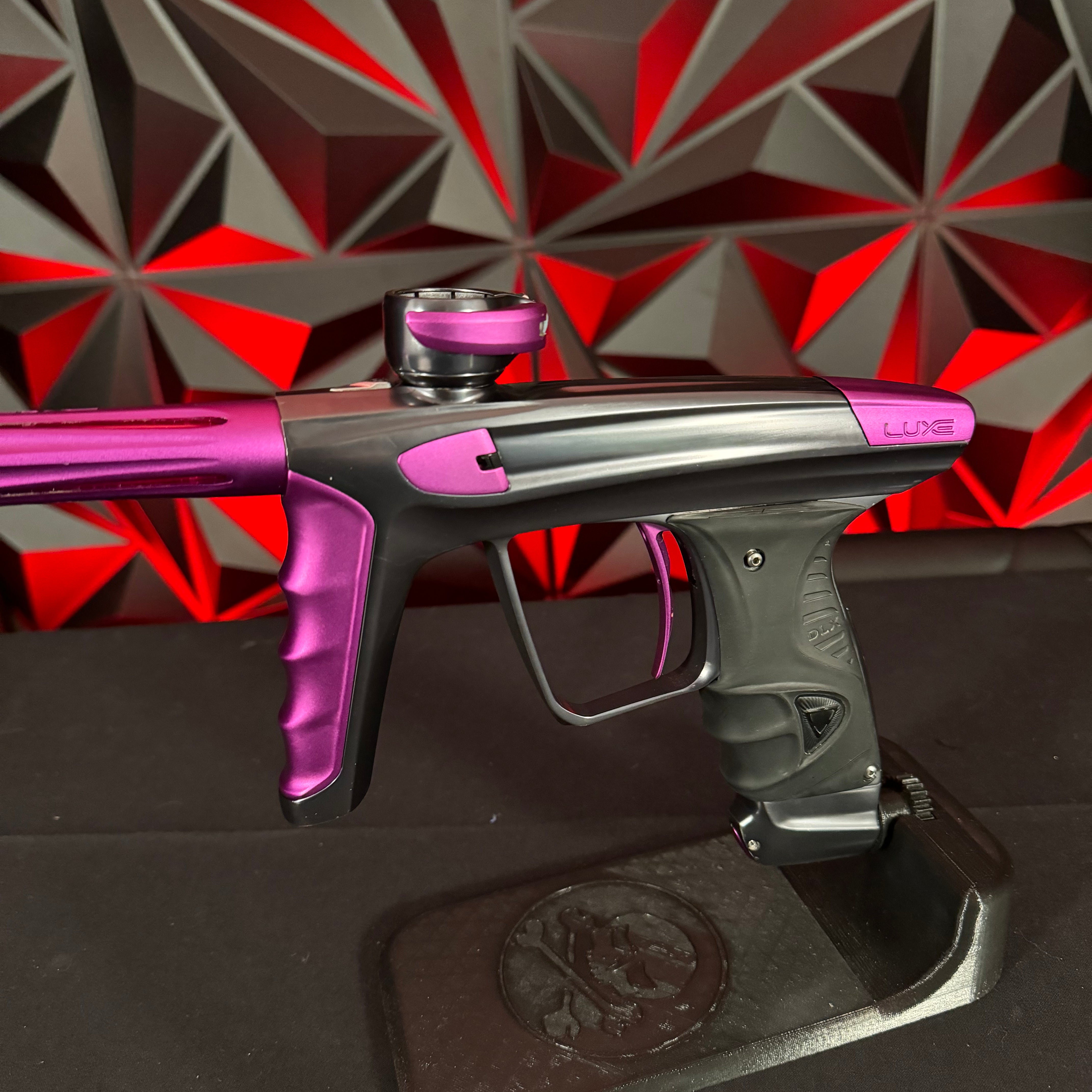 Used DLX Luxe X Paintball Gun - Pewter/Purple
