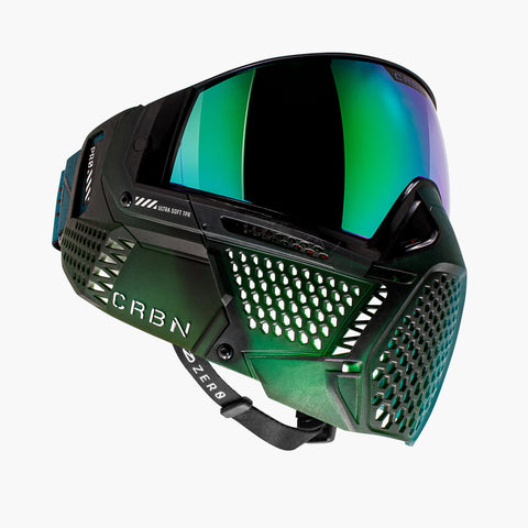 Carbon ZERO Pro Fade Paintball Mask - More Coverage - Forest
