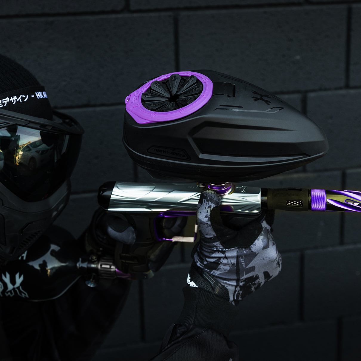 HK Army Sonic Plus Paintball Loader - Black/Purple