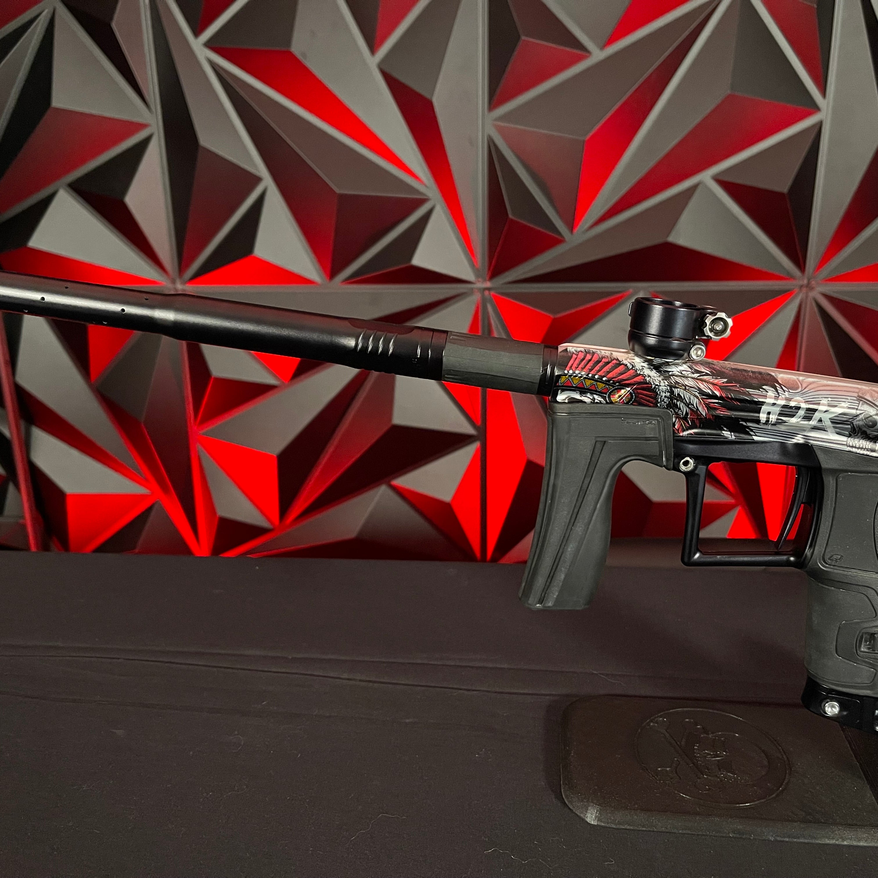 Used Planet Eclipse Geo 4 Paintball Gun - H2K w/Signed Case, 3 FL Inserts, & 2 Triggers