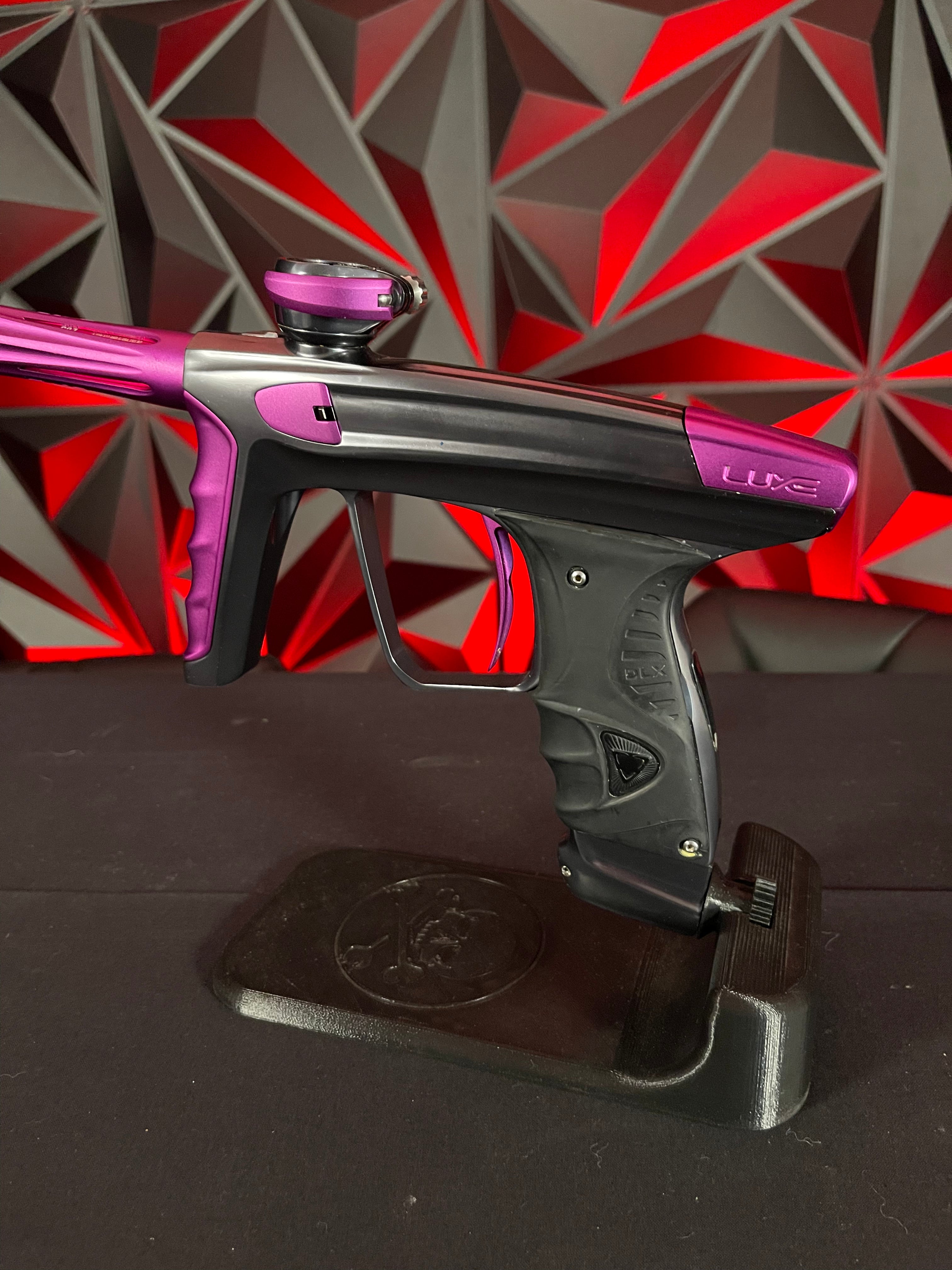 Used DLX Luxe X Paintball Gun - Pewter / Purple