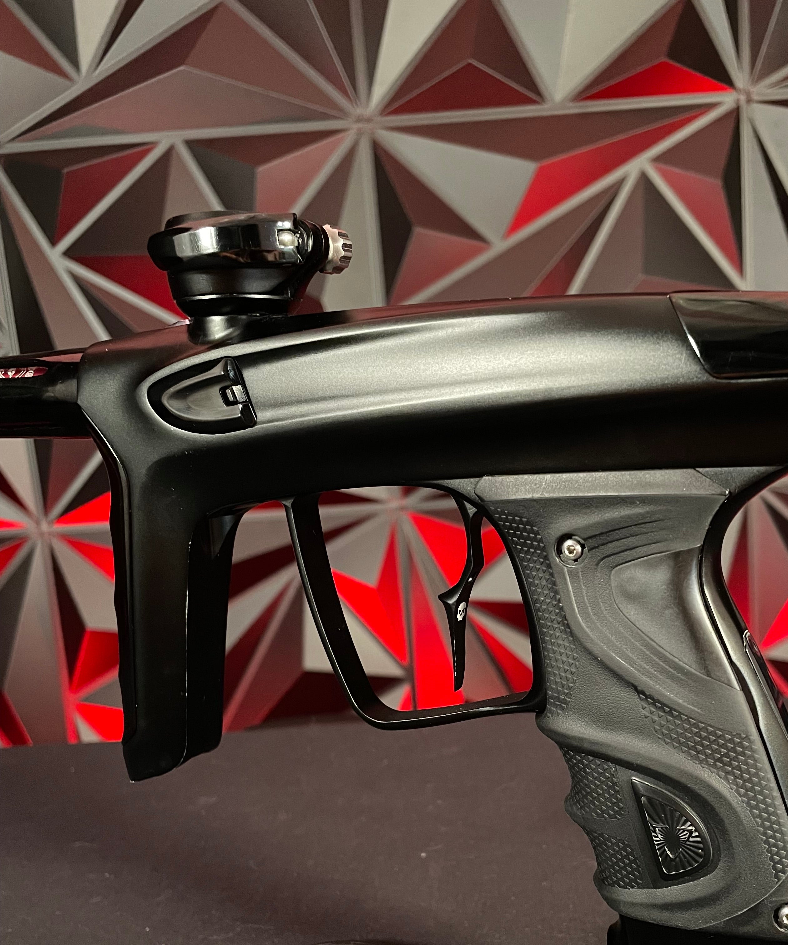 Used DLX Luxe TM40 Paintball Gun - Dust Black / Gloss Black w/ Infamous Deuce Trigger