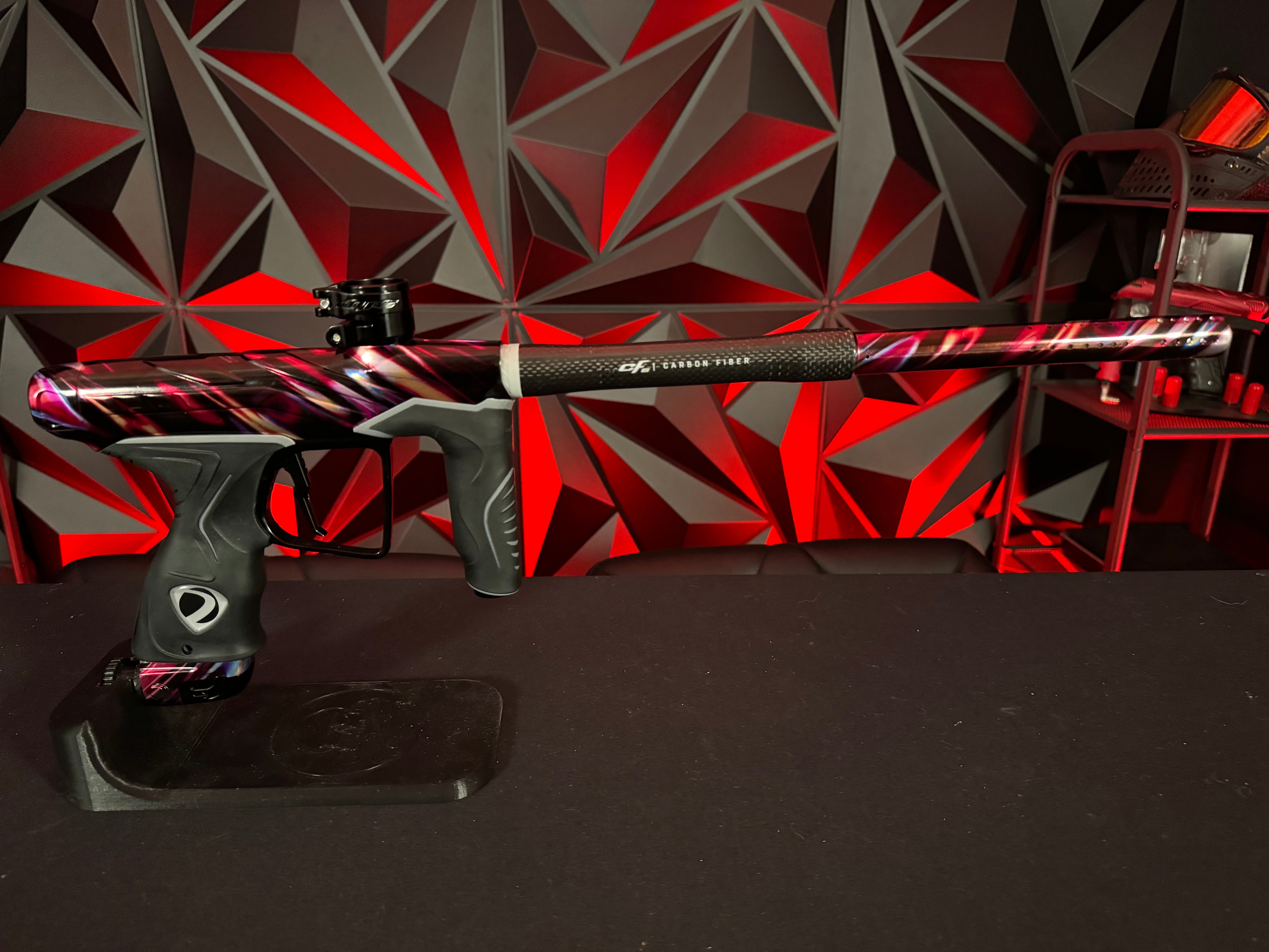 Used Dye DLS Paintball Marker - PGA Blurred w/ 3 CF-S Backs & V2 Bolt Upgrade