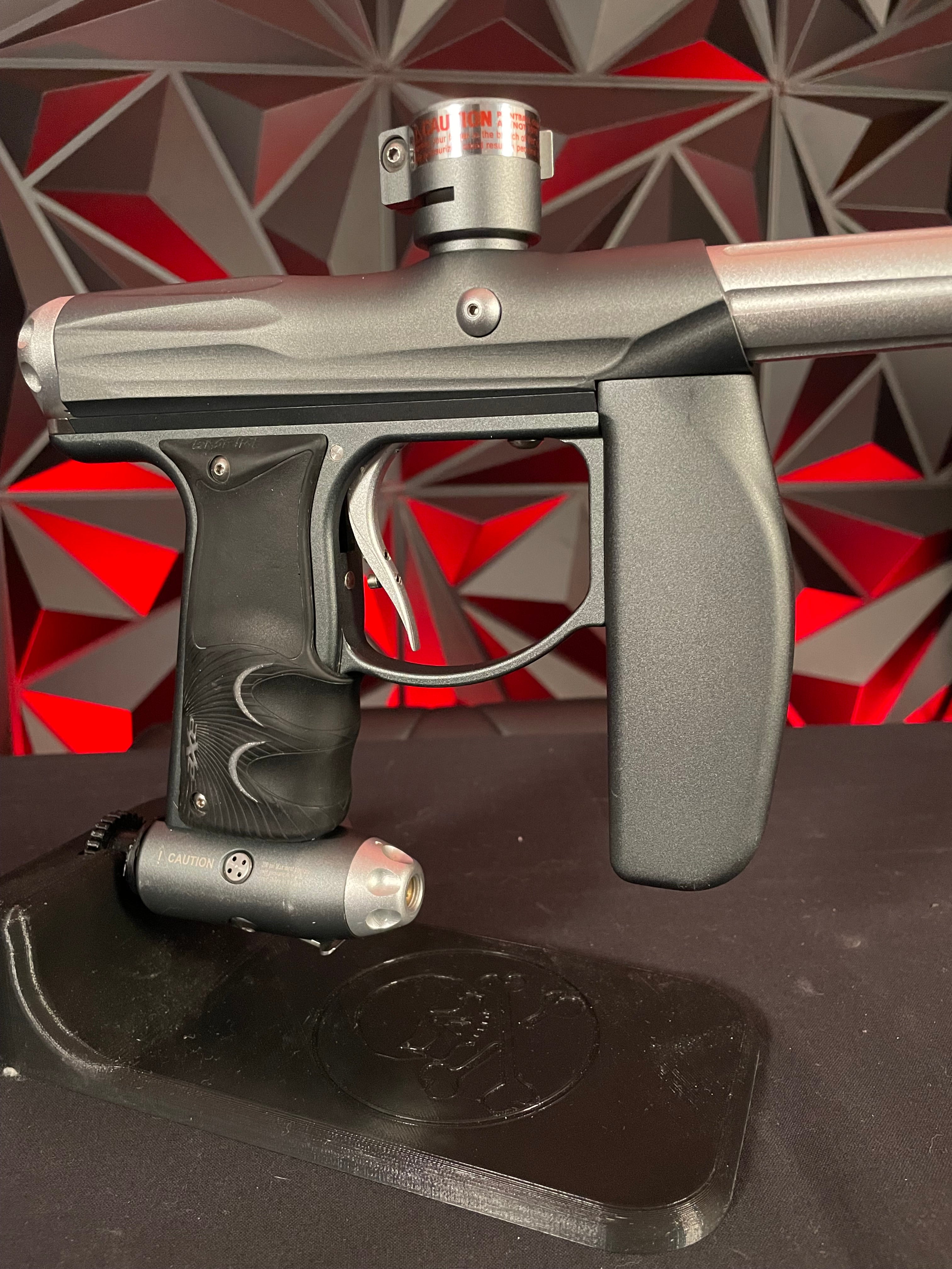 Used Empire Axe Paintball Gun - Dark Grey/Silver w/Redline Board