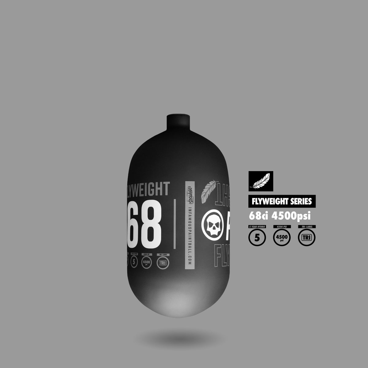 PRO DNA™ FLYWEIGHT AIR TANK 90CI - MATTE BLACK