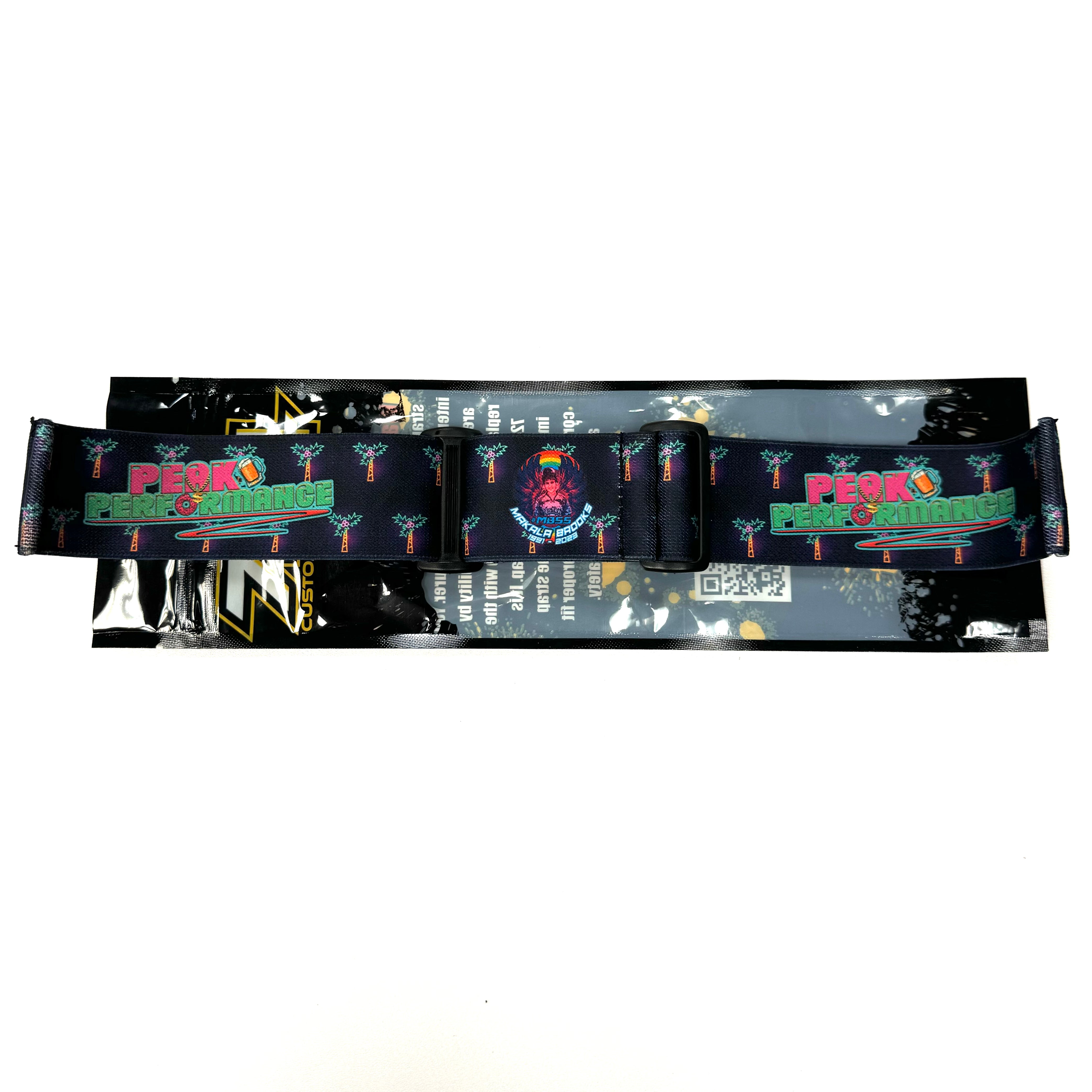 724 Customs Universal Goggle Strap - LE Peak Performance "Lit Palms"