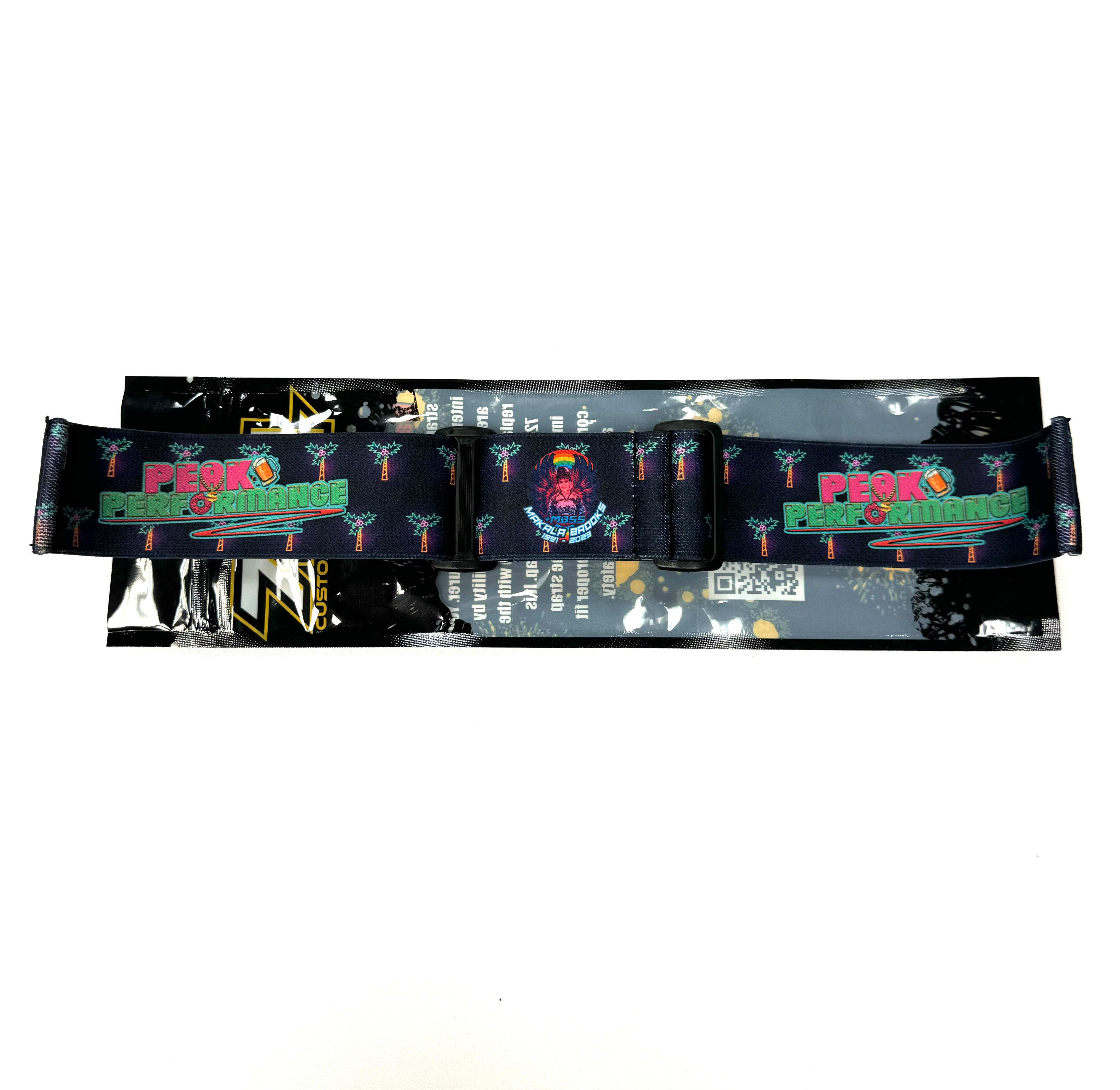 724 Customs Universal Goggle Strap - LE Peak Performance "Lit Palms"