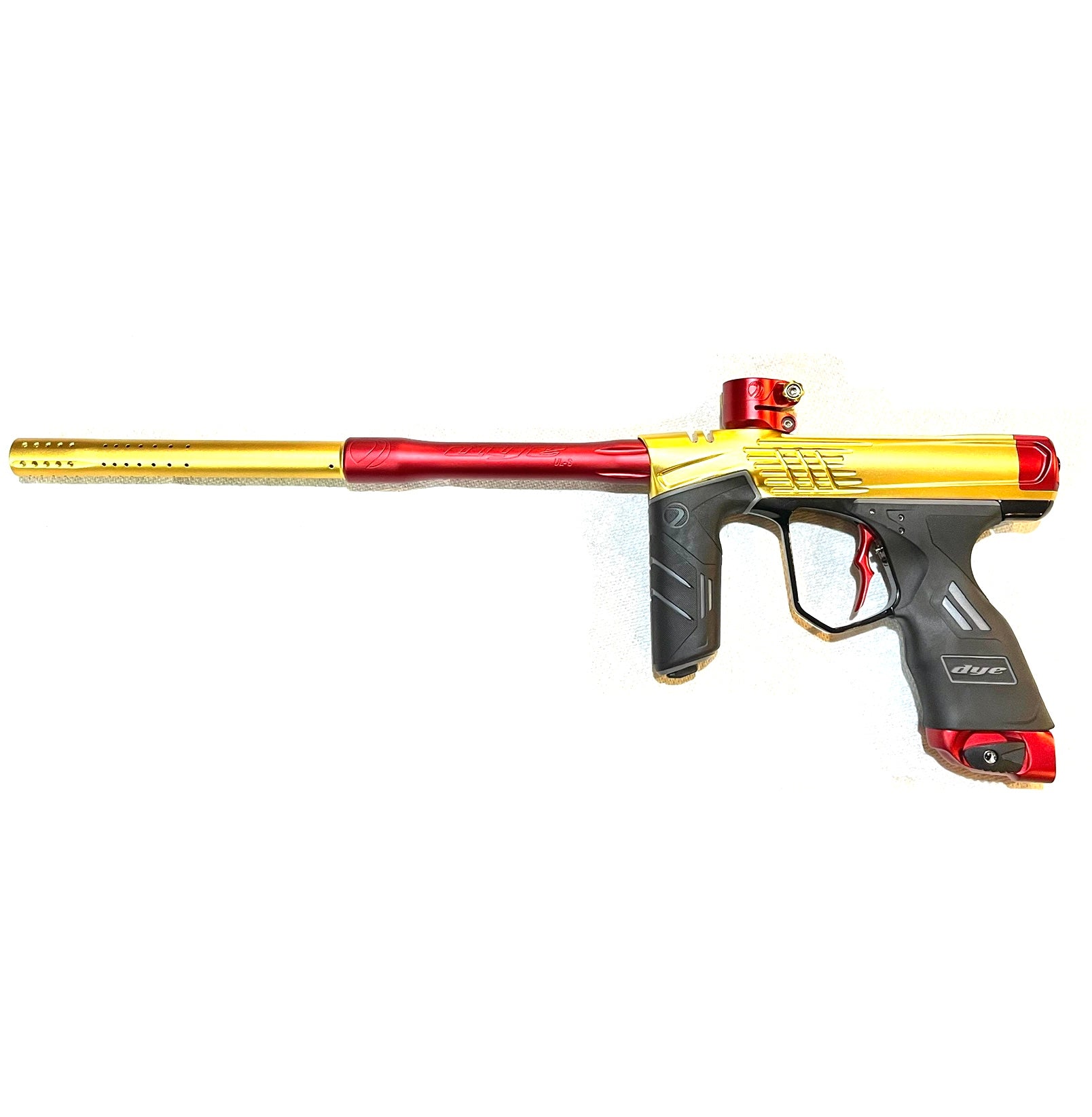 Dye DSR+ LE Icon Paintball Gun - Dust Gold/Dust Red