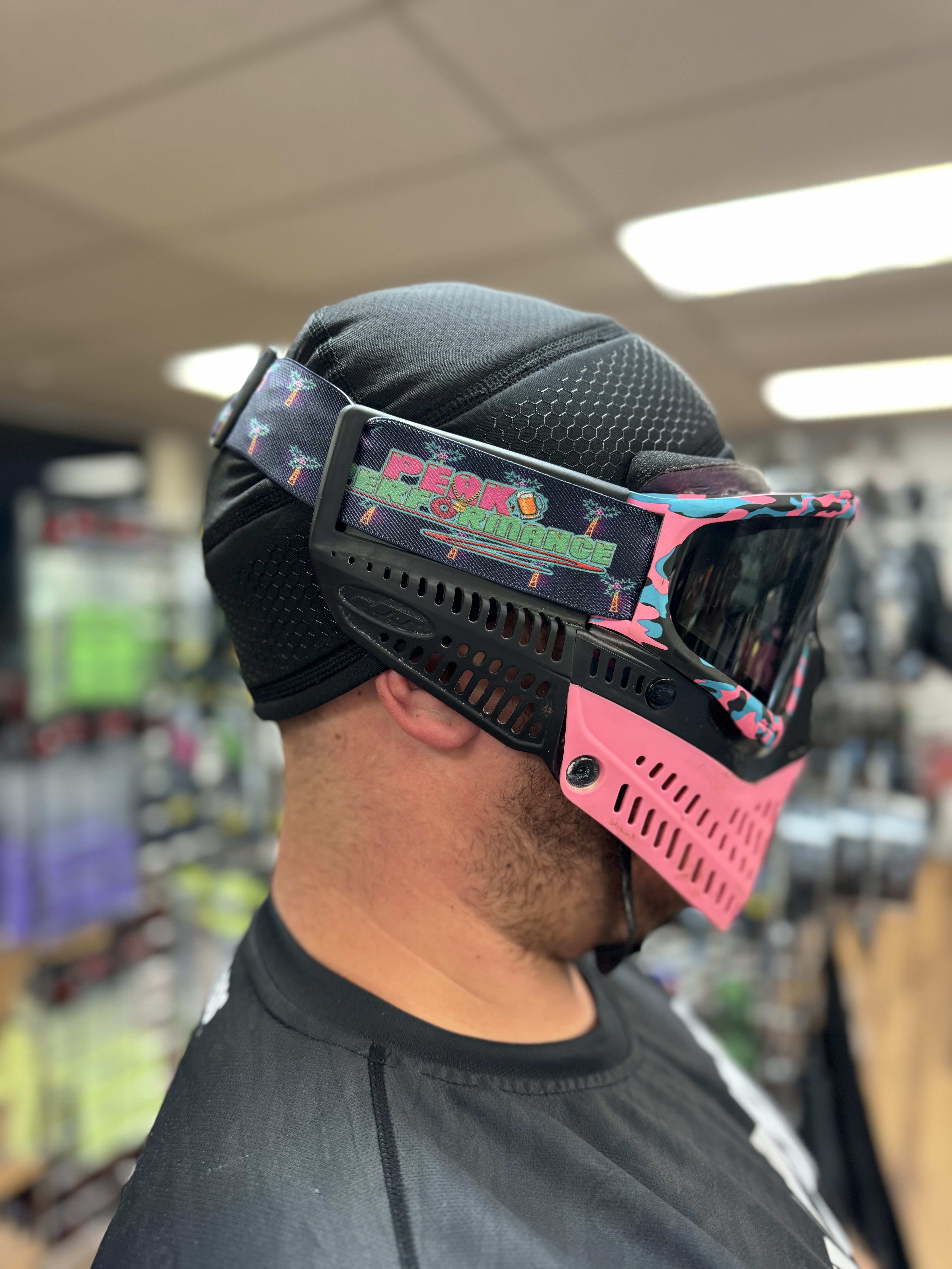 724 Customs Universal Goggle Strap - LE Peak Performance "Lit Palms"