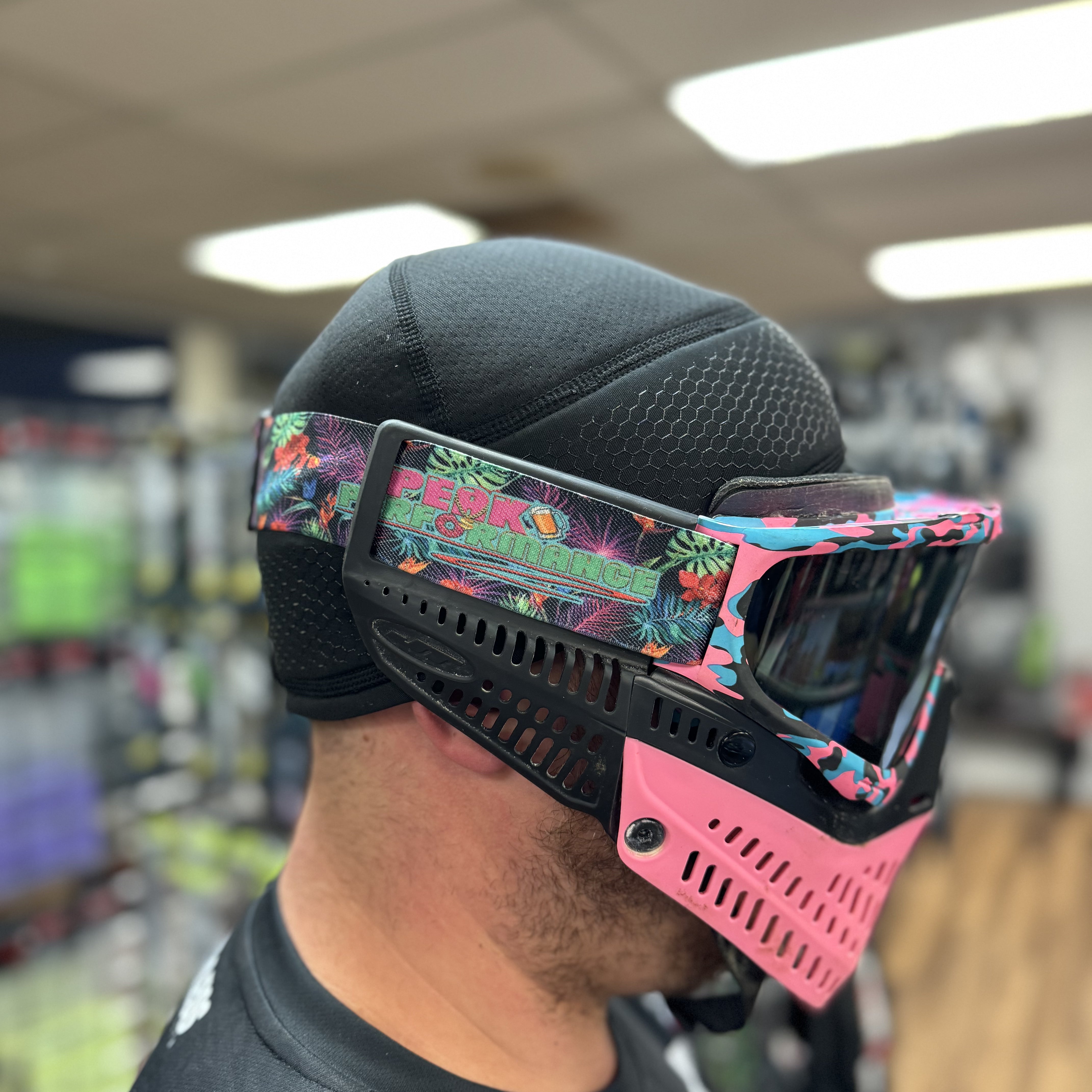 724 Customs Universal Goggle Strap - LE Peak Performance "Kaleidoscope Jungle"