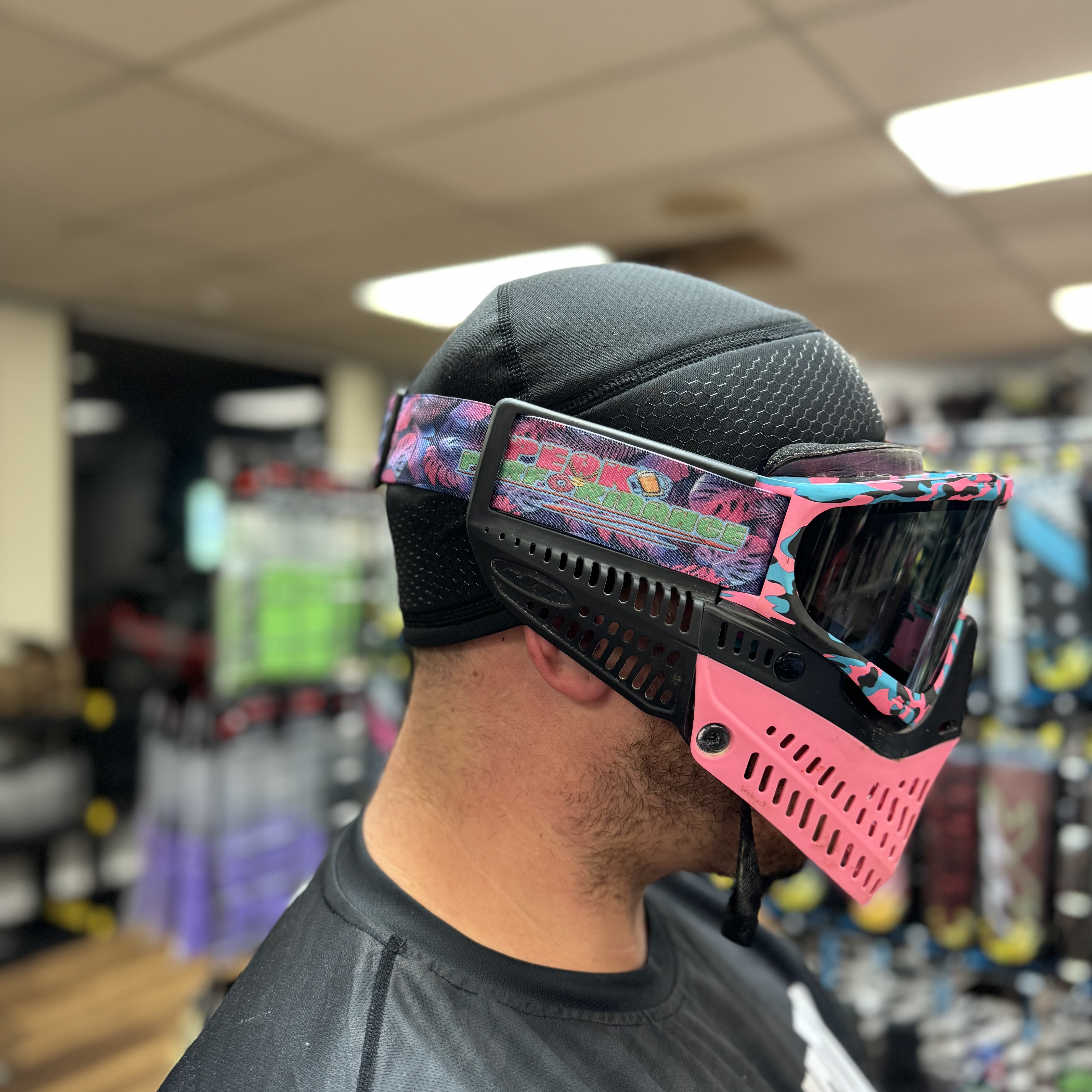 724 Customs Universal Goggle Strap - LE Peak Performance "Pink Palmetto"
