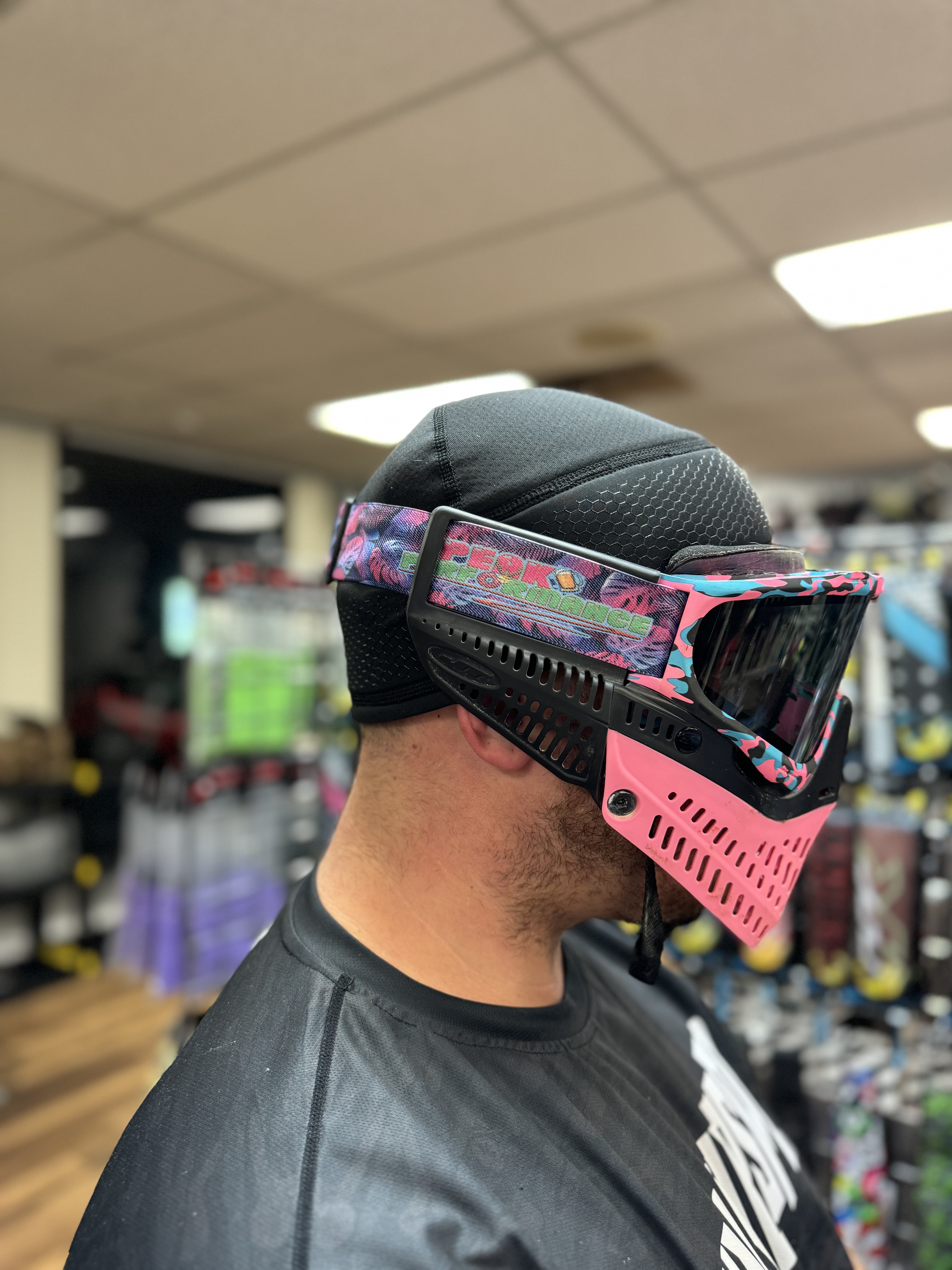 724 Customs Universal Goggle Strap - LE Peak Performance "Pink Palmetto"