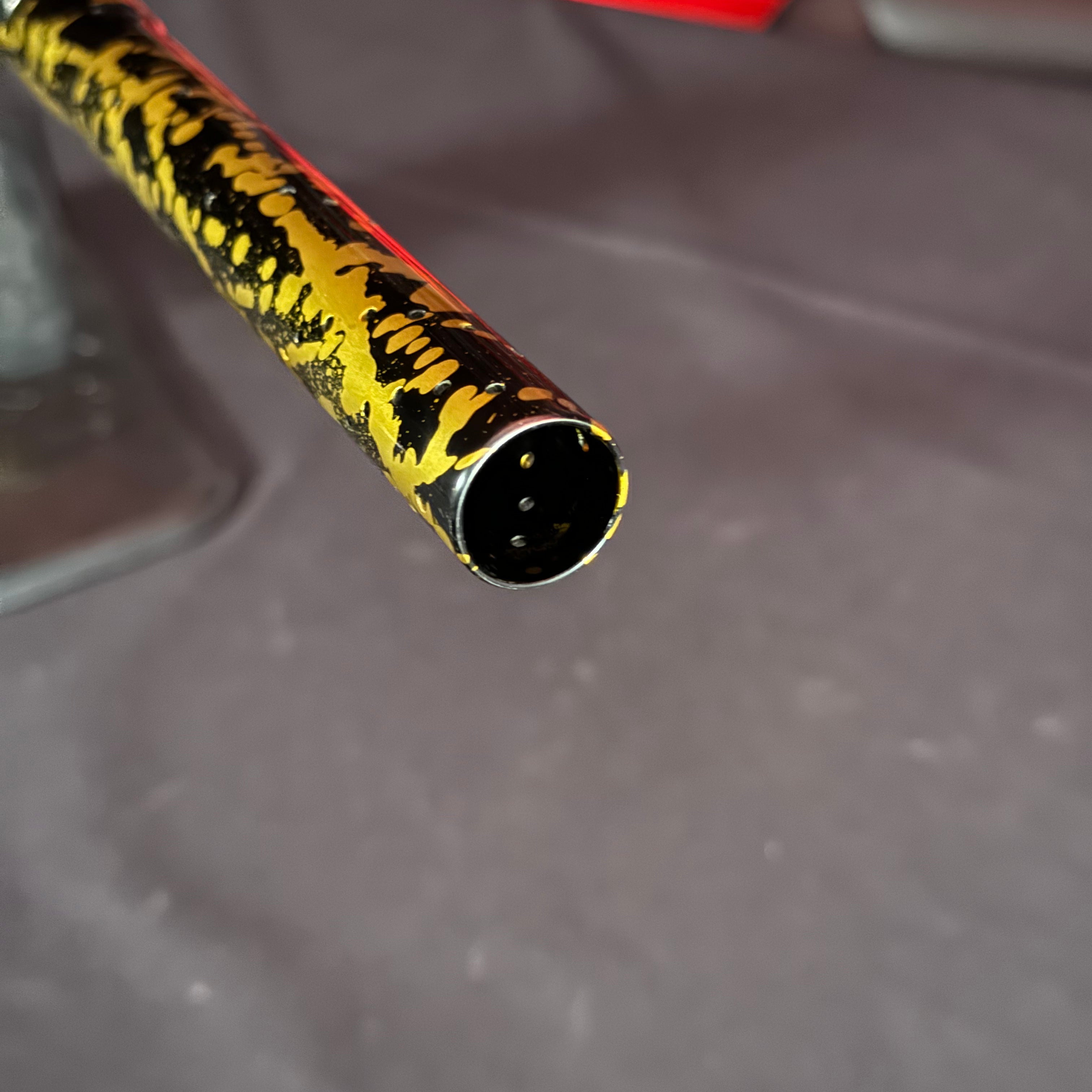 Used Planet Eclipse LV2 Paintball Gun - LE Polished Black/Gold Splash