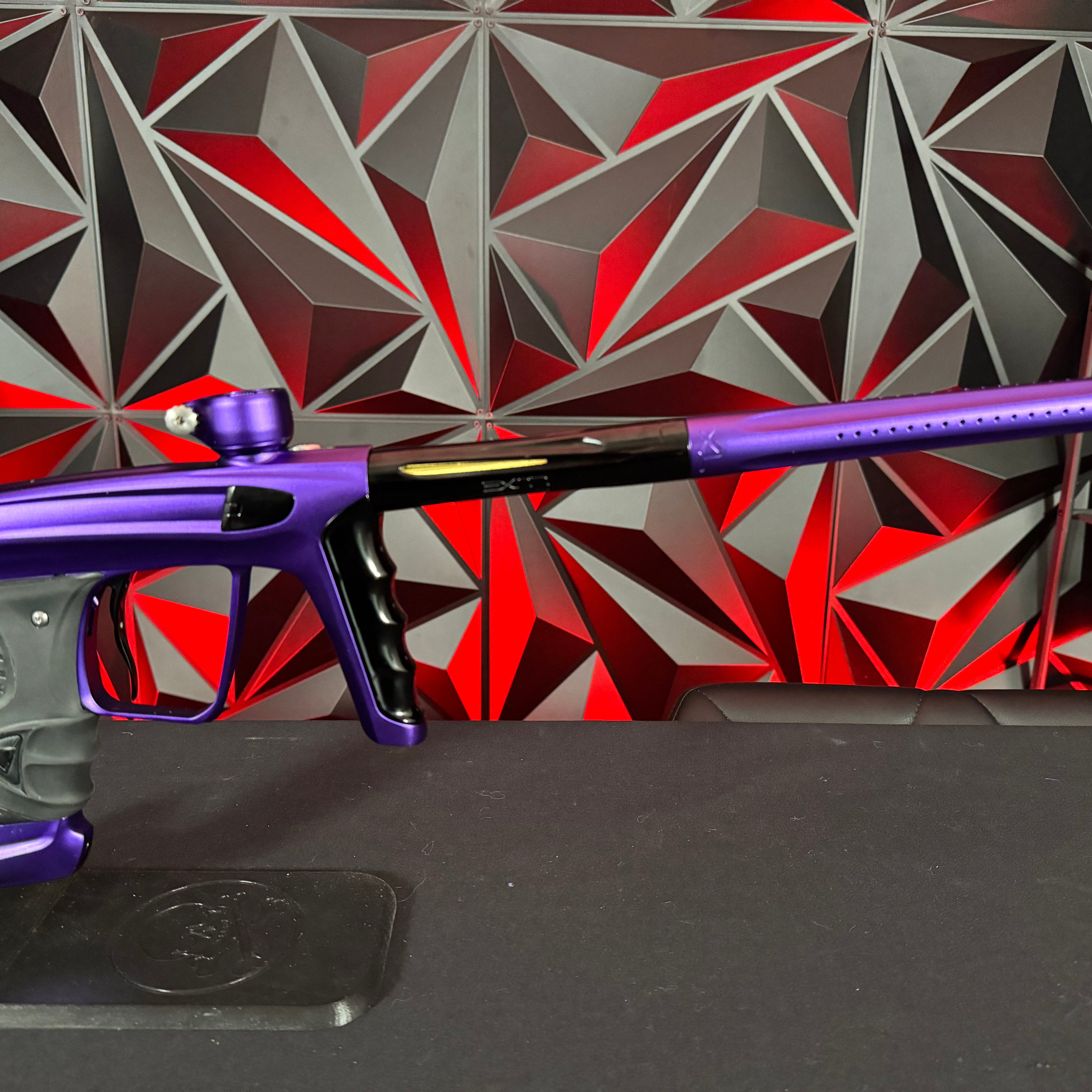 Used DLX Luxe X Paintball Gun - Dust Purple/Polished Black