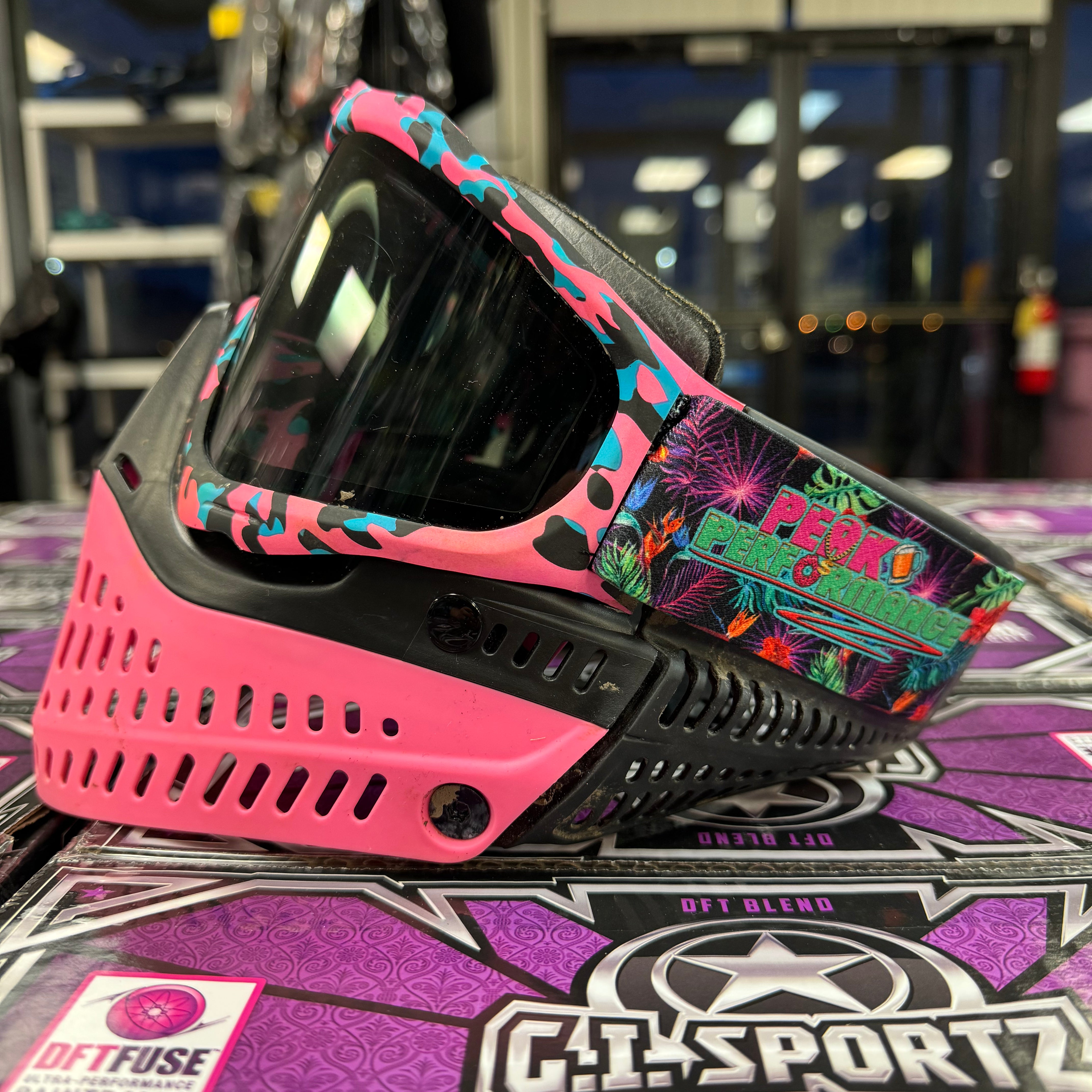 724 Customs Universal Goggle Strap - LE Peak Performance "Kaleidoscope Jungle"