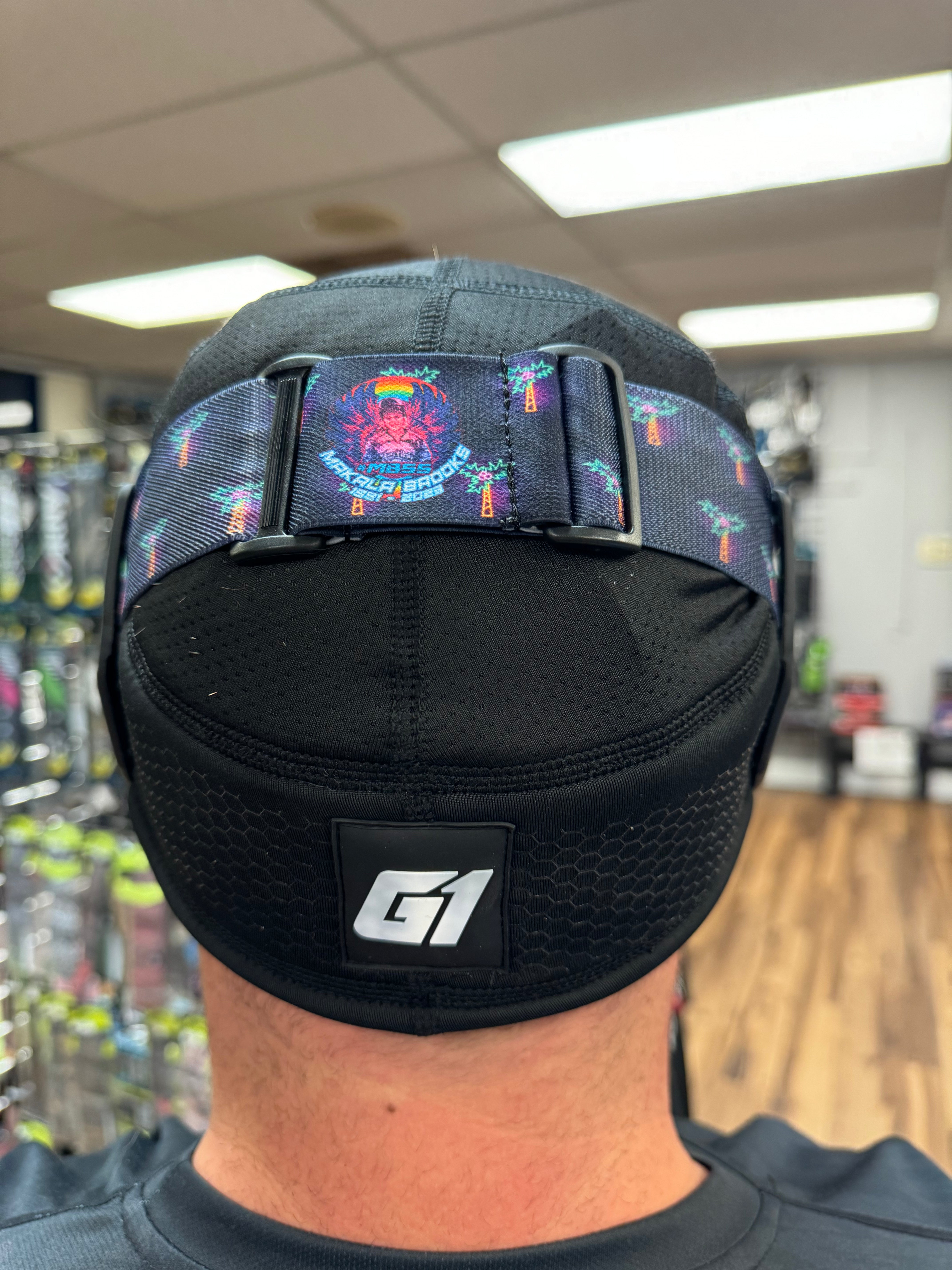 724 Customs Universal Goggle Strap - LE Peak Performance "Lit Palms"