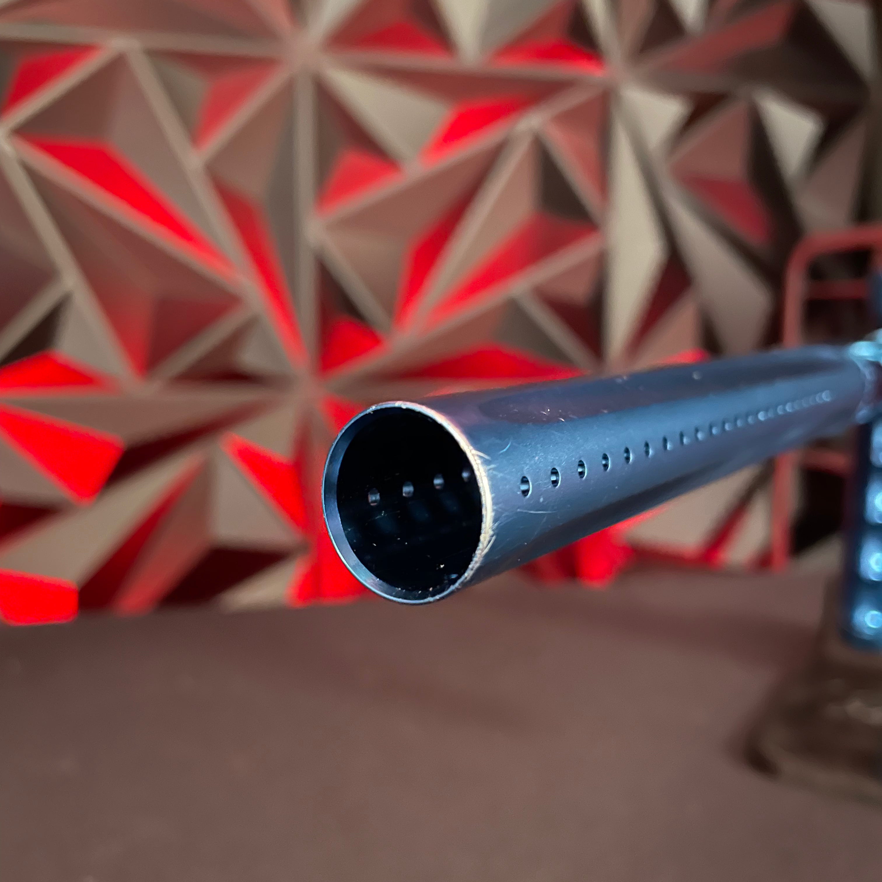 Used DLX Luxe TM40 Paintball Gun - Dust Blue / Polished Blue w/ Infamous Trigger & SSC Bolt