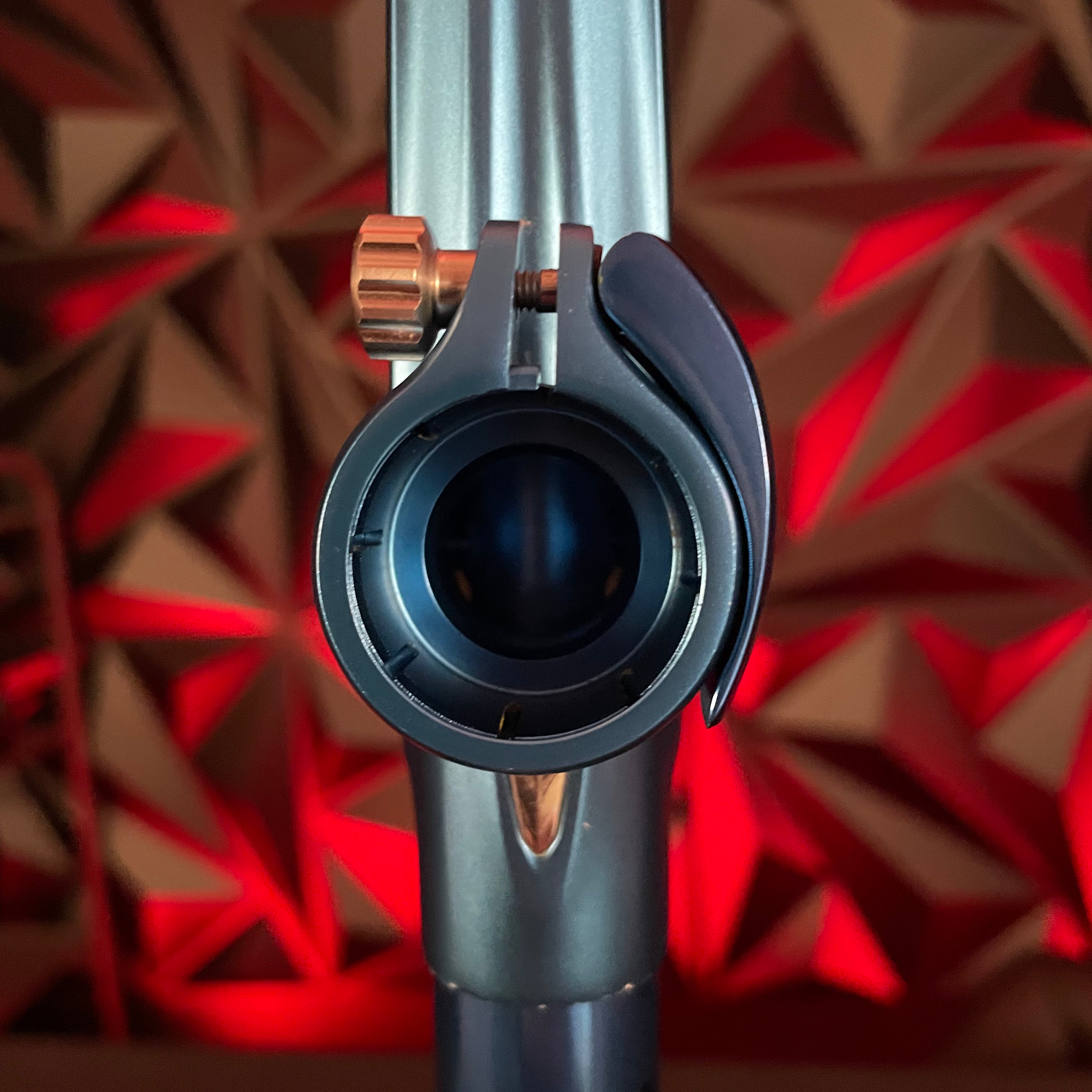 Used DLX Luxe TM40 Paintball Gun - Dust Blue / Polished Blue w/ Infamous Trigger & SSC Bolt