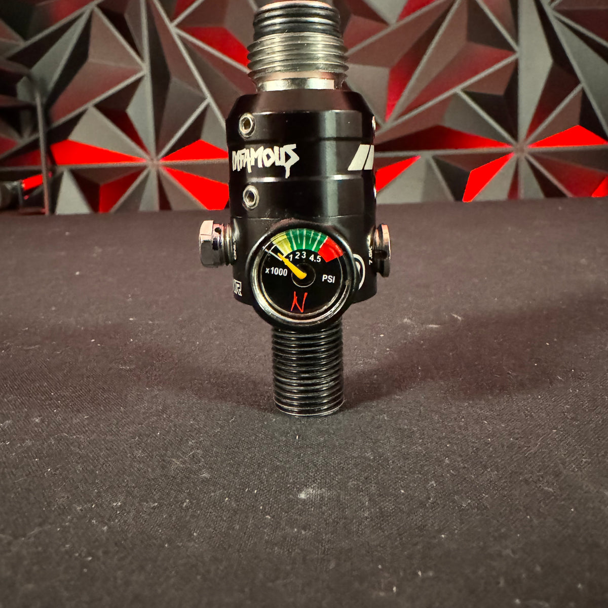 Used Powerhouse HAYMKR 500 Tank Regulator Black w/ Ninja Gauge