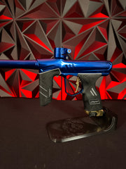 Used Dye DSR+ Paintball Gun - Polished Blue/Polished Gold w/ IM Pro Kit