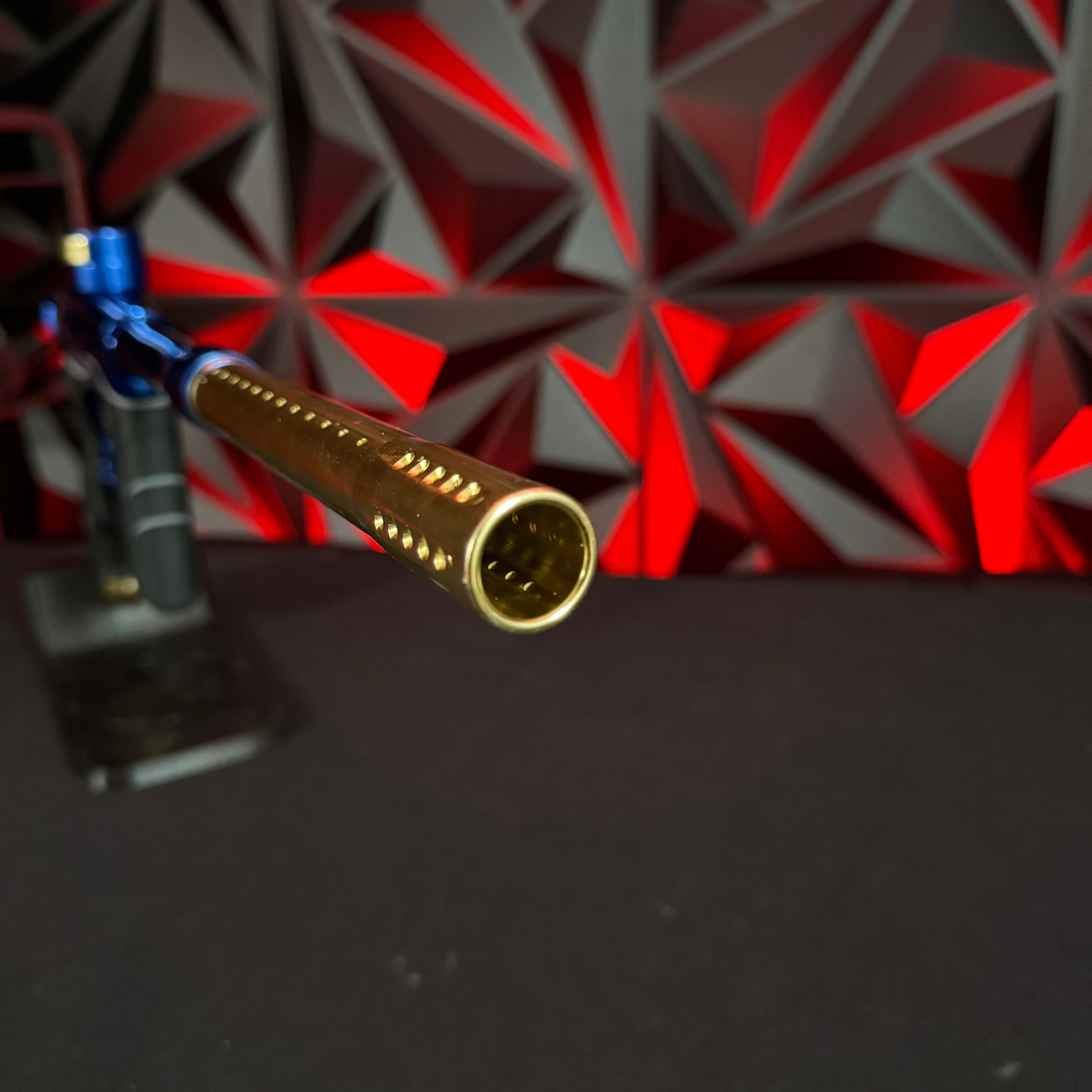 Used Dye DSR+ Paintball Gun - Polished Blue/Polished Gold w/ IM Pro Kit