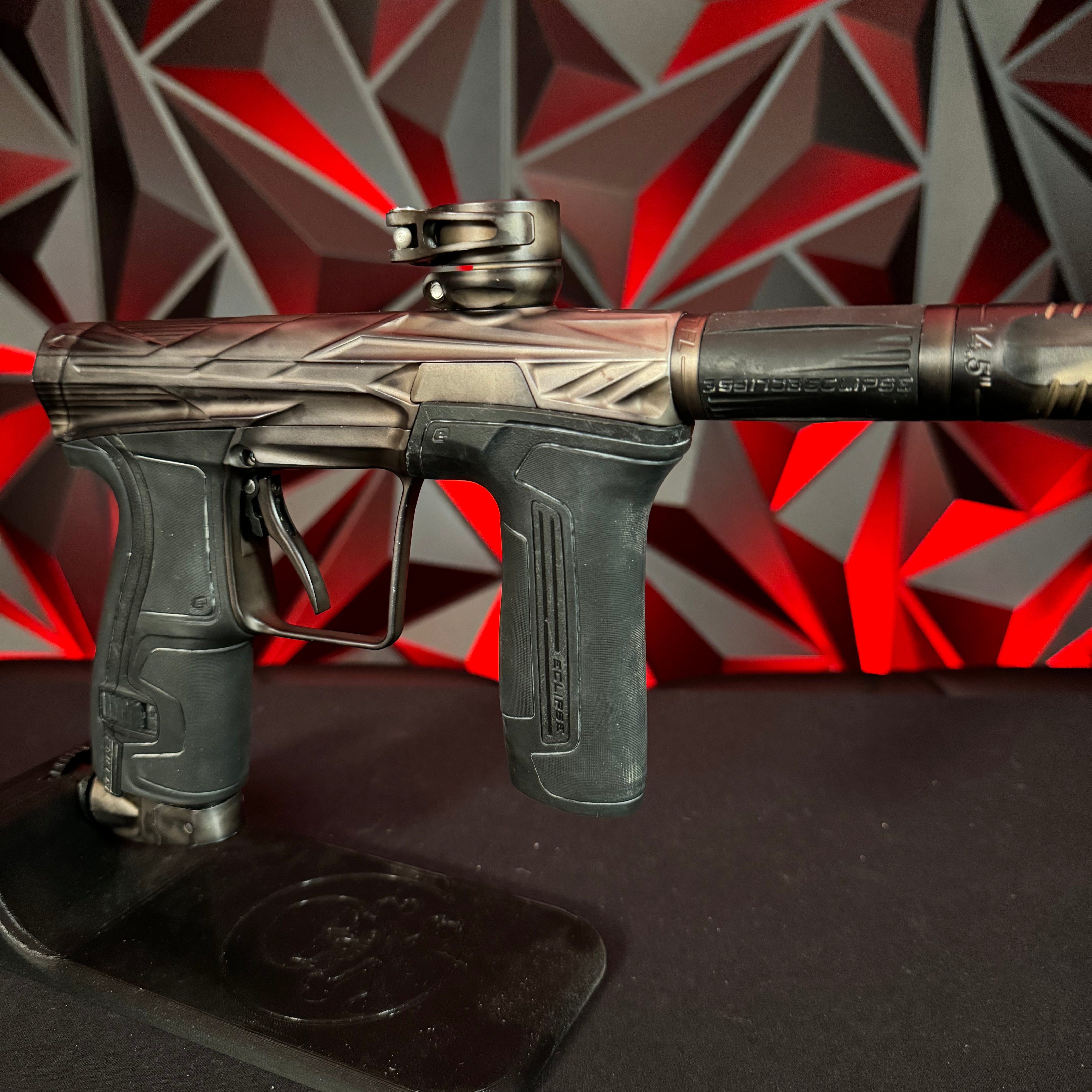 Used Planet Eclipse/HK Army CS2 Pro Invader Paintball Gun - Dust Tan Acid Wash w/ 3 FL Backs