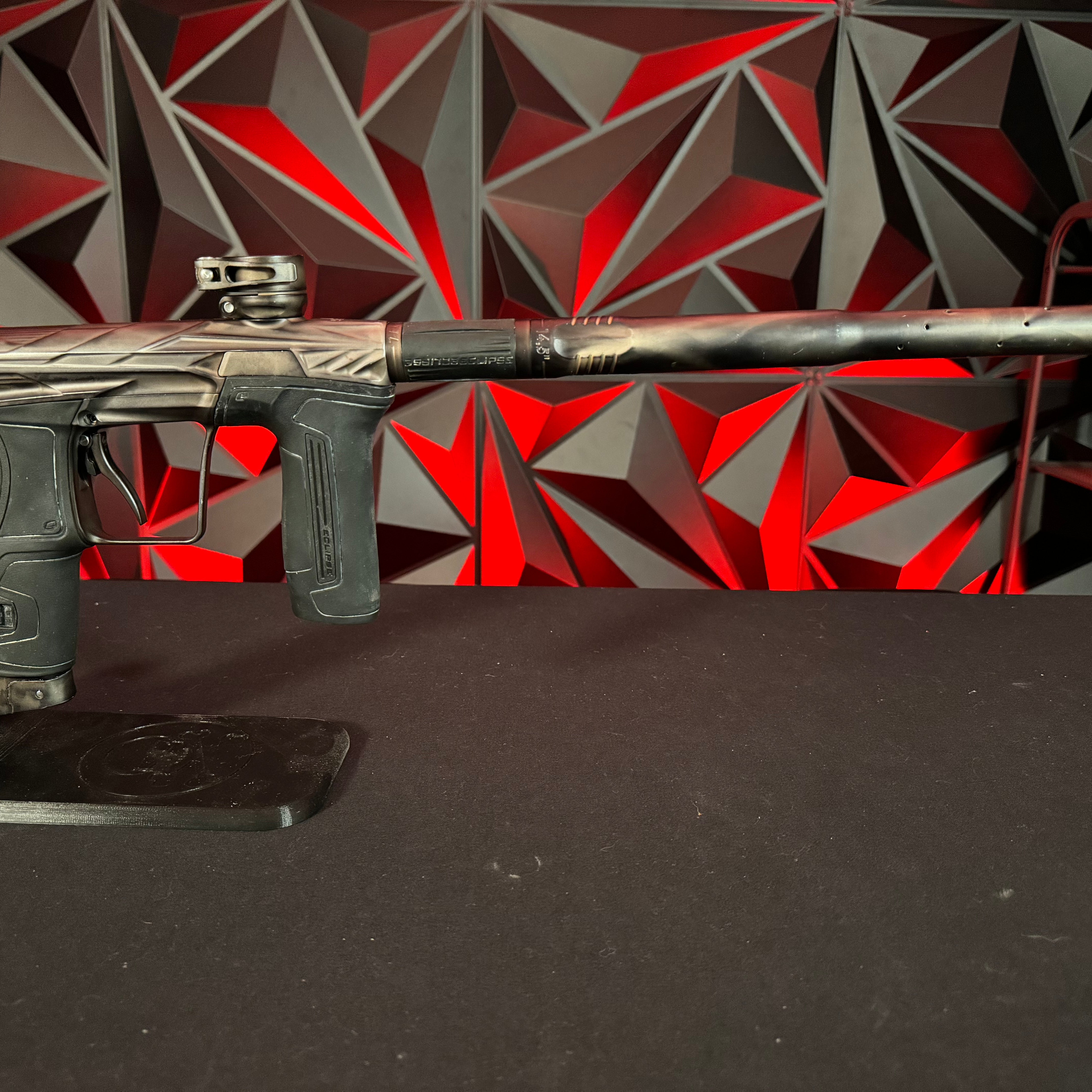 Used Planet Eclipse/HK Army CS2 Pro Invader Paintball Gun - Dust Tan Acid Wash w/ 3 FL Backs