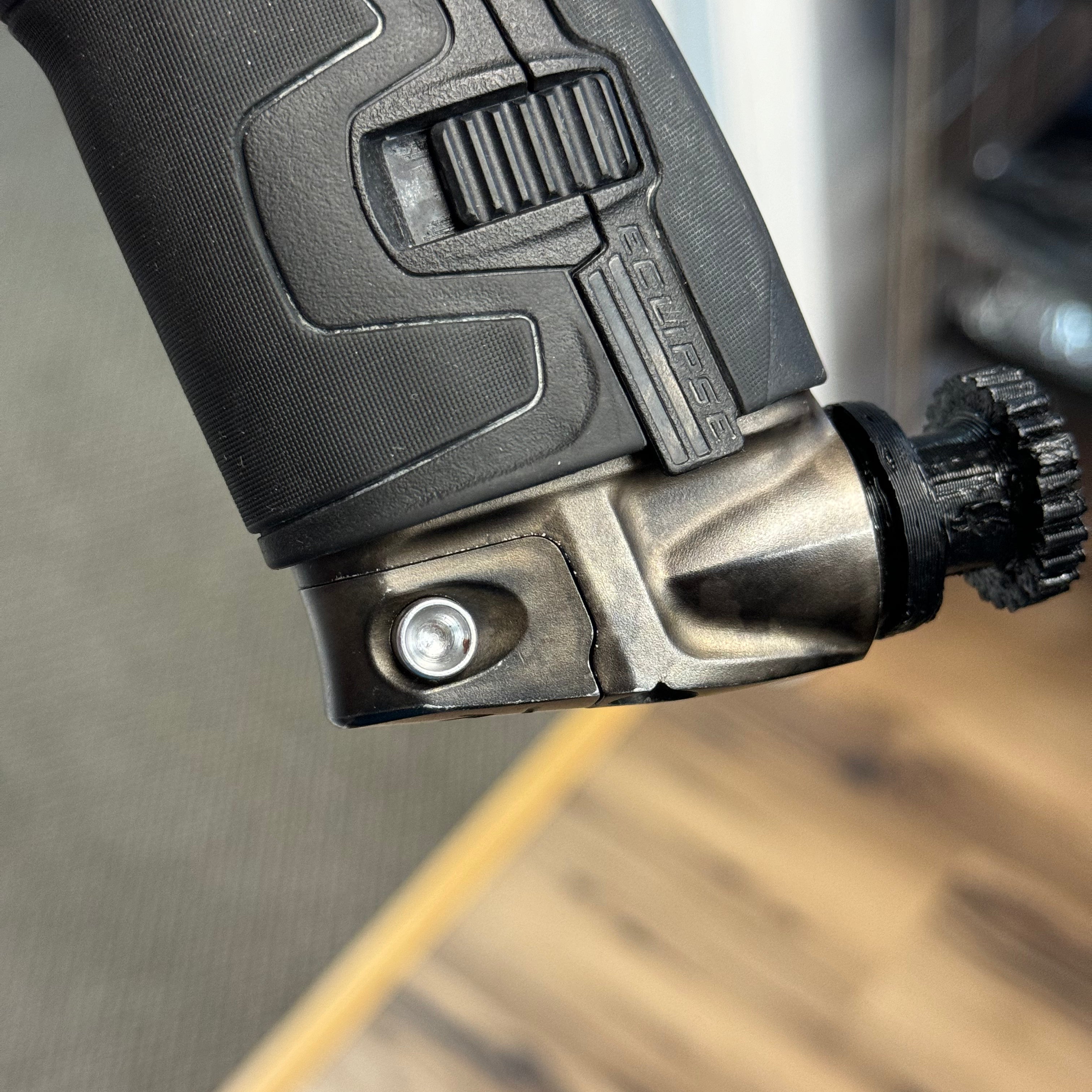 Used Planet Eclipse/HK Army CS2 Pro Invader Paintball Gun - Dust Tan Acid Wash w/ 3 FL Backs