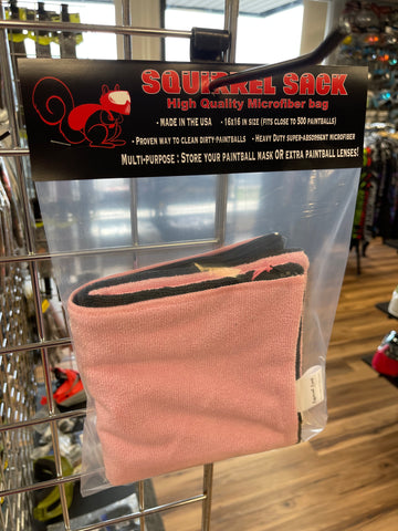 Squirrel Sack Microfiber Bag - Pink/Black