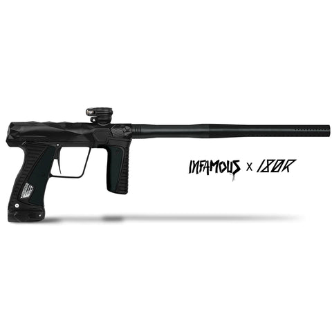 Infamous Limited Edition Diamond Skull Gtek 180R Paintball Gun - Black Flag