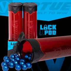 Virtue V2 Lock Pod - 170 rnd Lock Lid Pod - 4 Pack - CHOOSE YOUR COLOR! Red