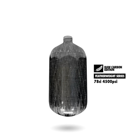 Infamous/Powerhouse™ “Featherweight” Air Tank 78CI (BOTTLE ONLY) - Raw Carbon