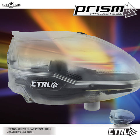Bunkerkings PRISM CTRL Paintball Loader - Clear (+40 Shell)